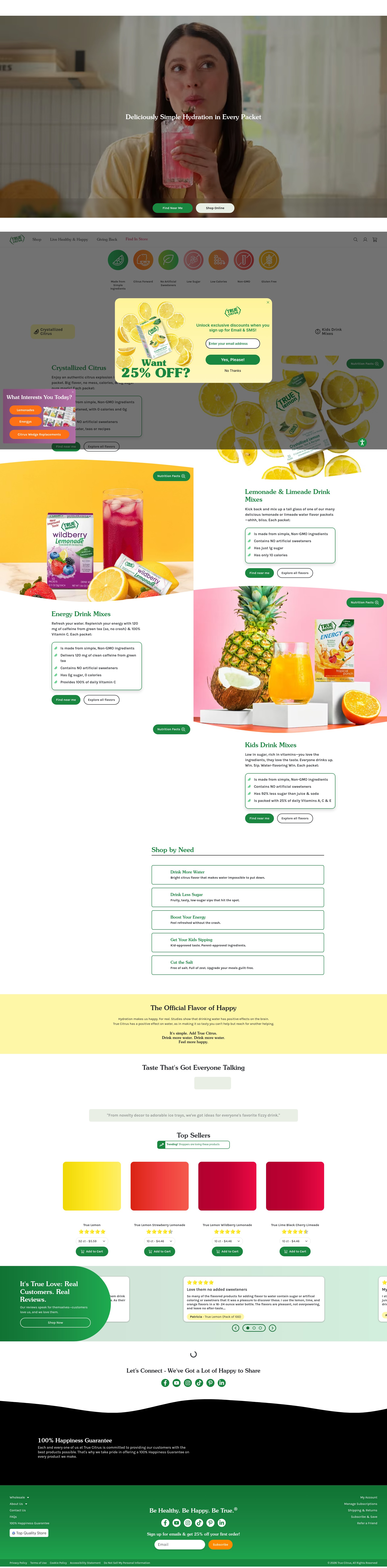 Screenshot of www.truecitrus.com