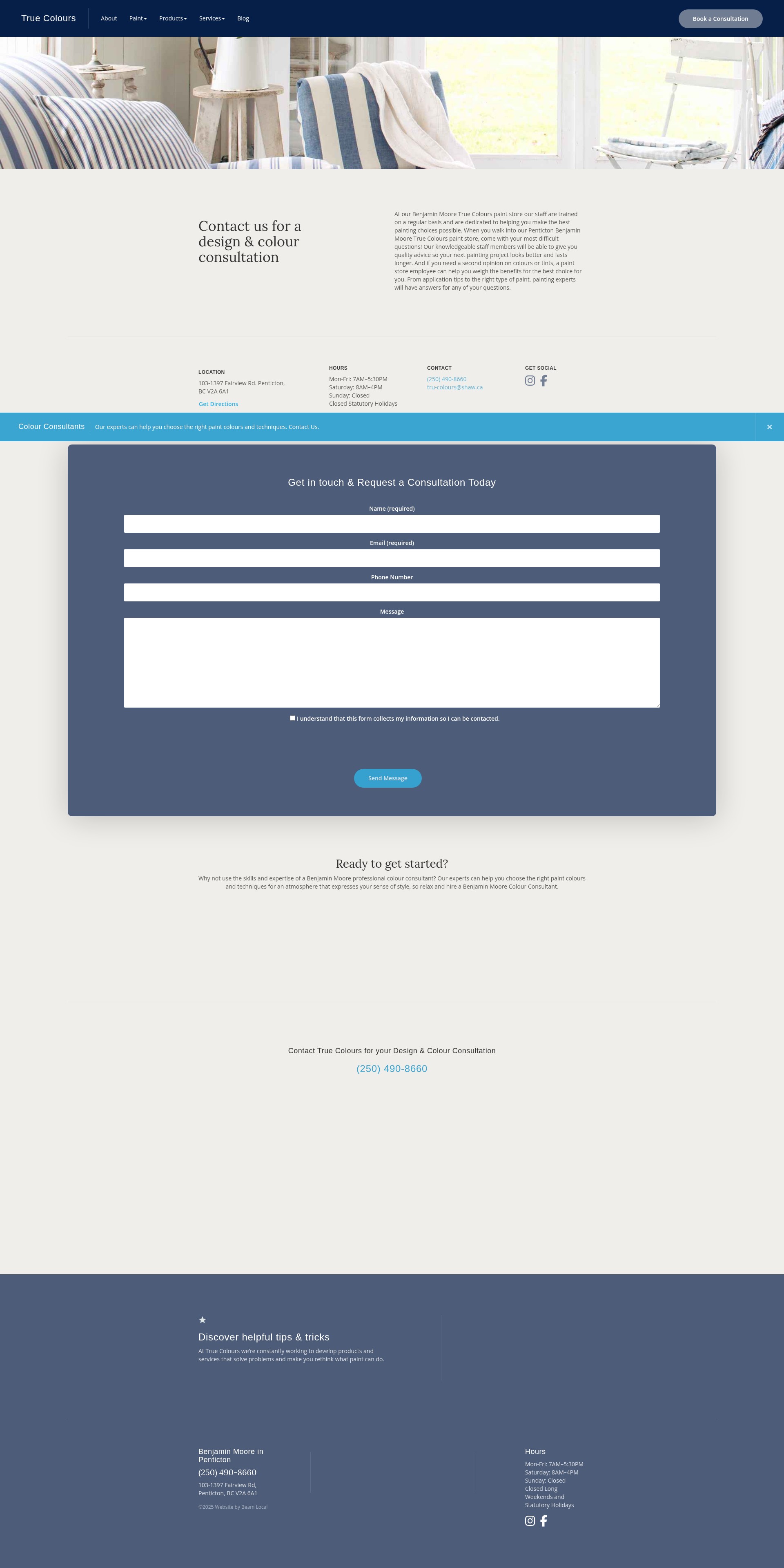 Screenshot of www.truecolourspenticton.com