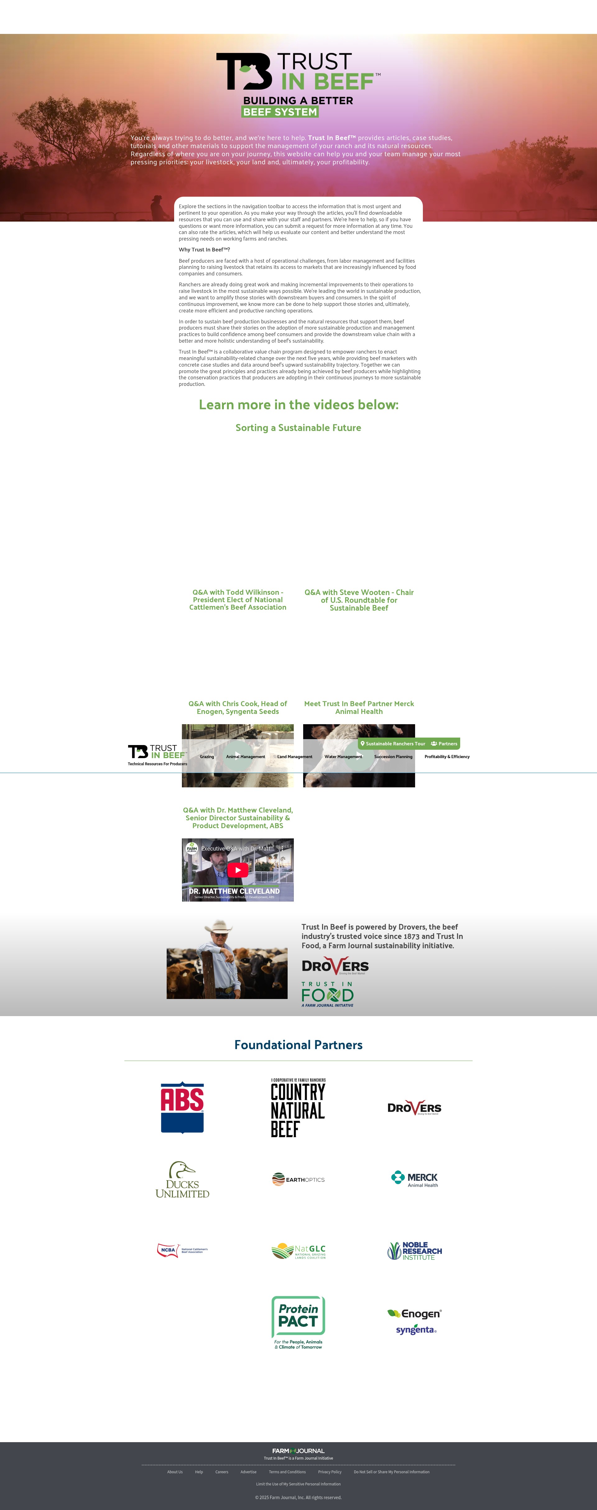 Screenshot of www.trustinbeef.com