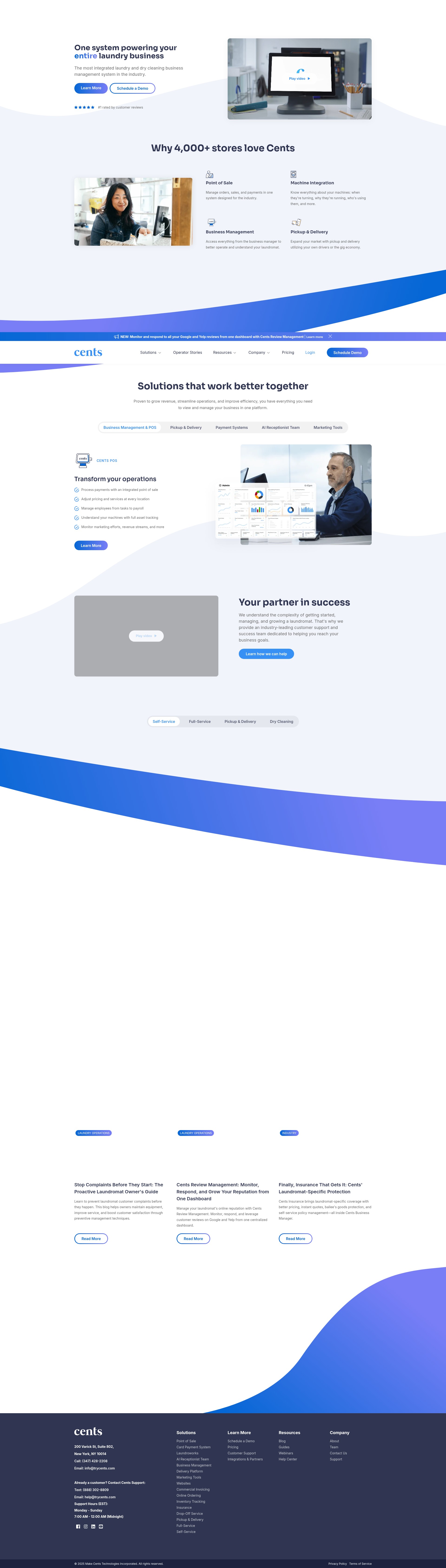 Screenshot of www.trycents.com