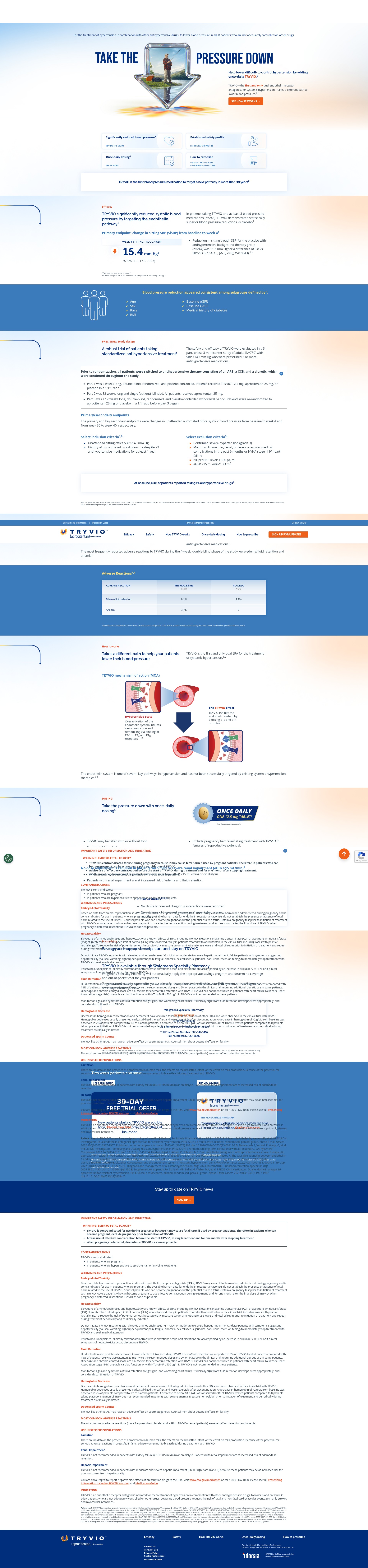 Screenshot of www.tryviohcp.com