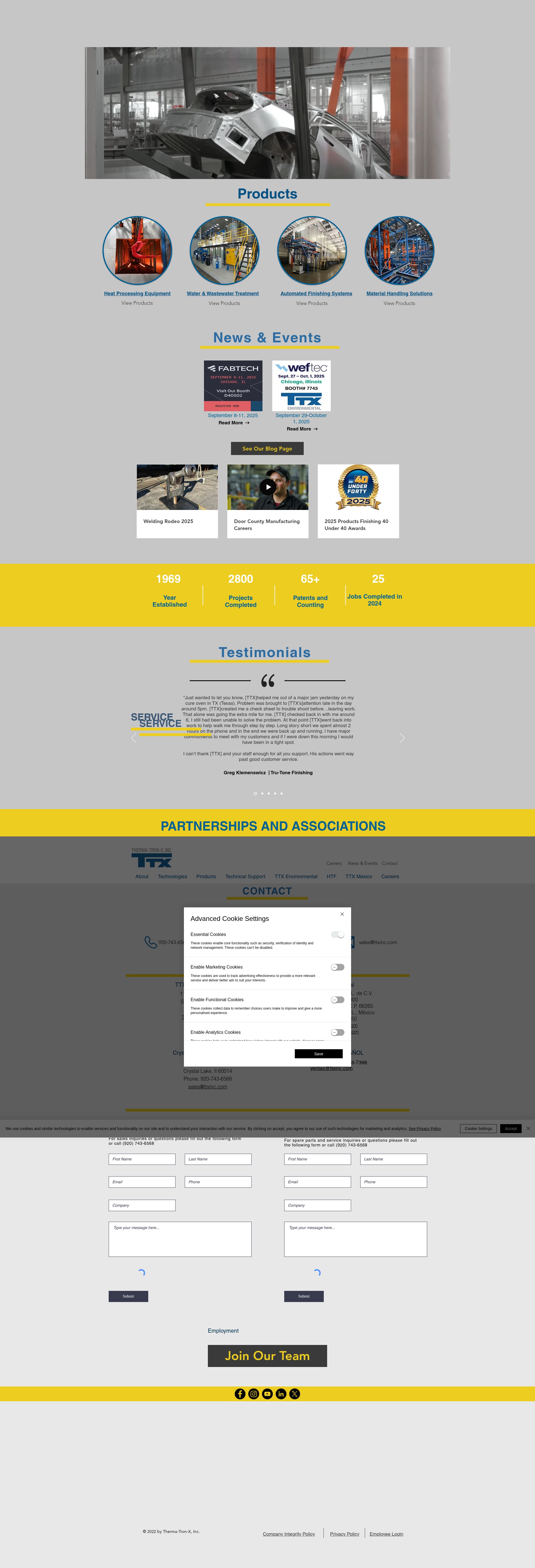Screenshot of www.ttxinc.com