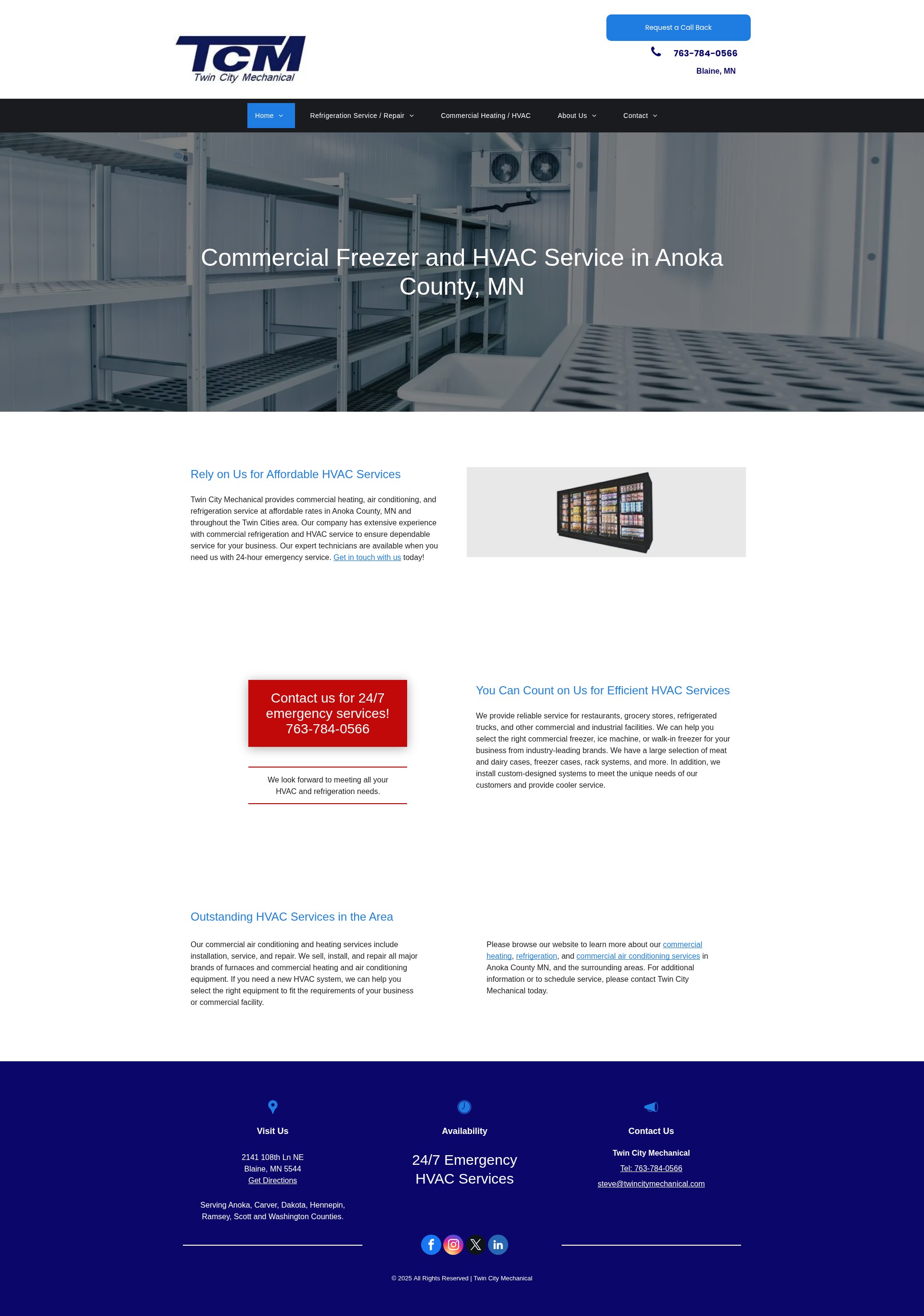 Screenshot of www.twincitymechanical.com