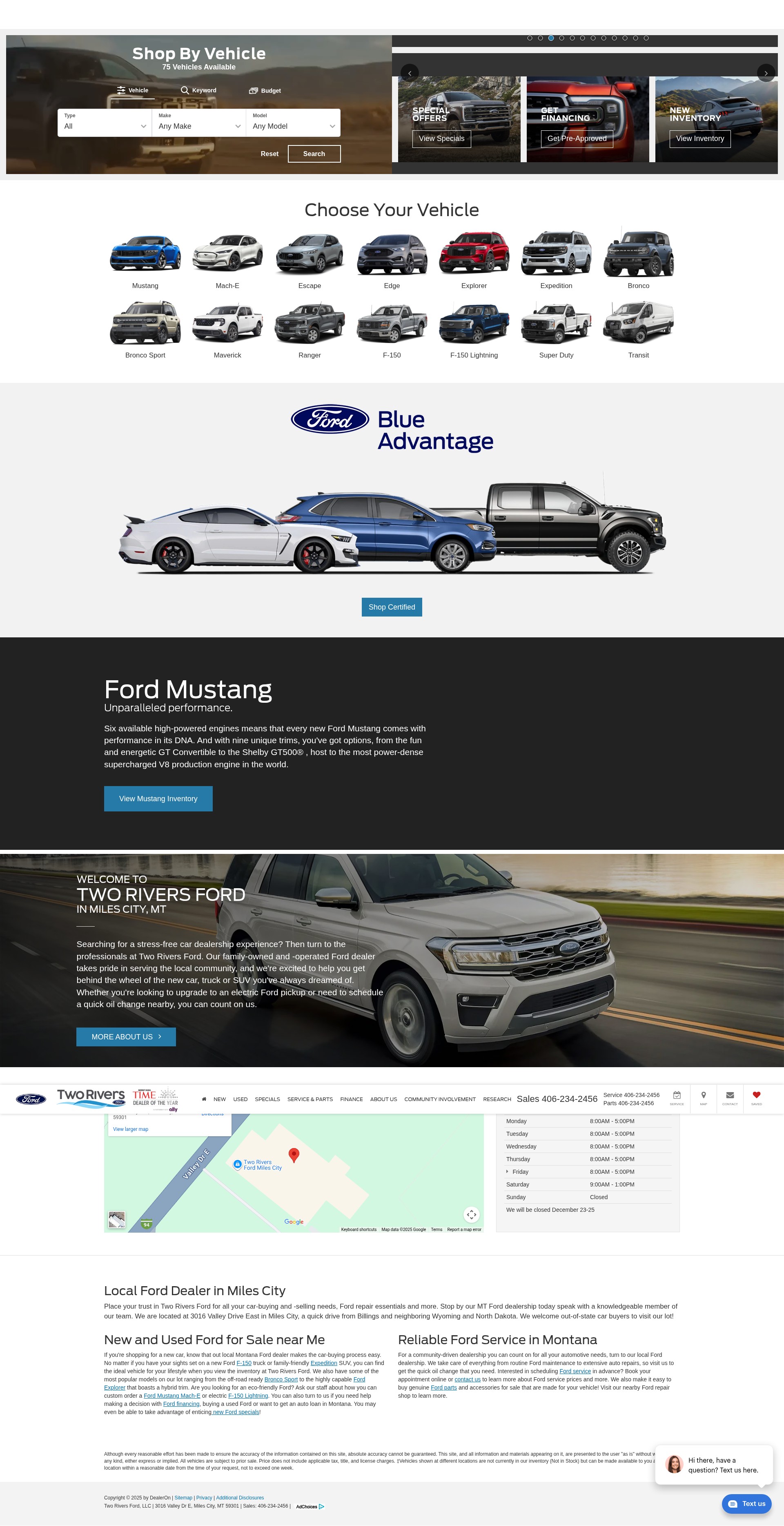 Screenshot of www.tworiversfordmc.com