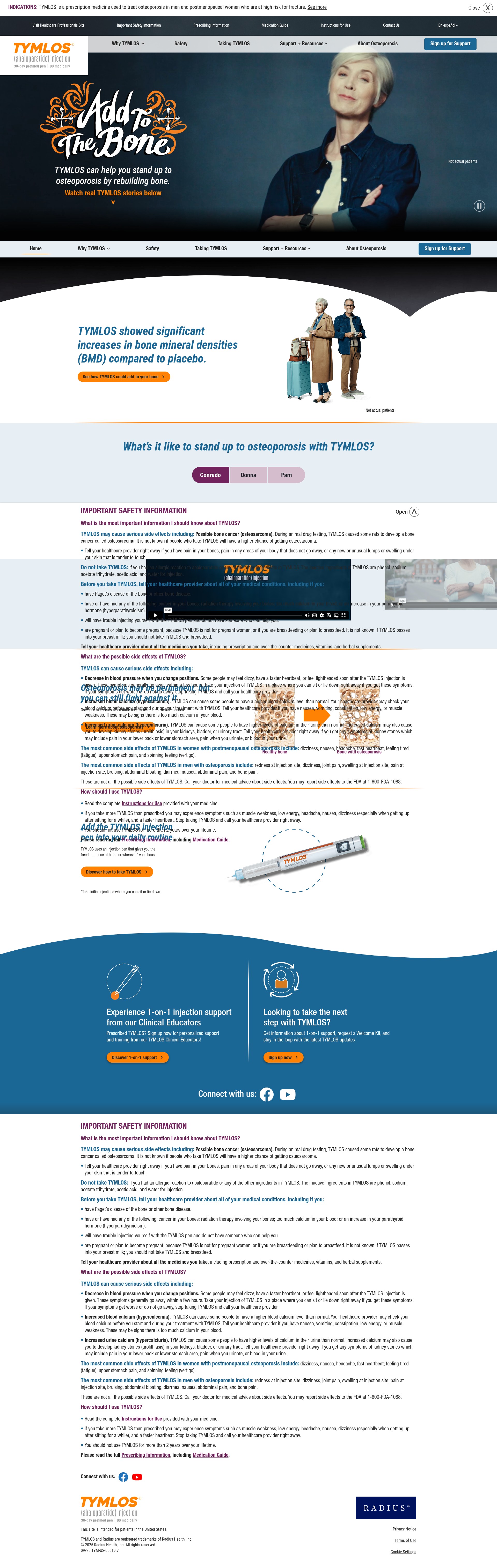 Screenshot of www.tymlos.com