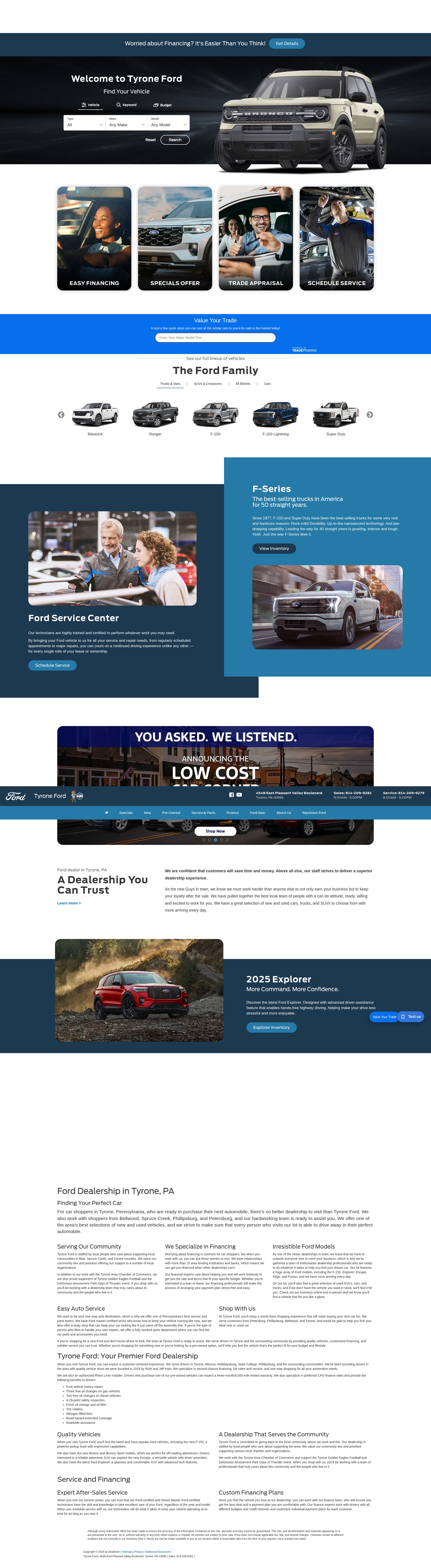 Screenshot of www.tyroneford.com