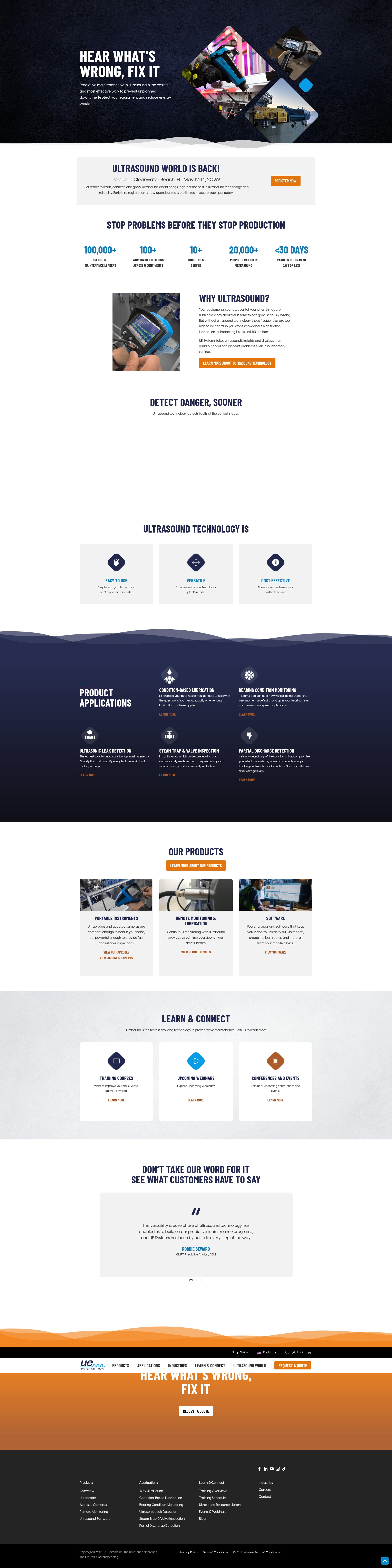 Screenshot of www.uesystems.com