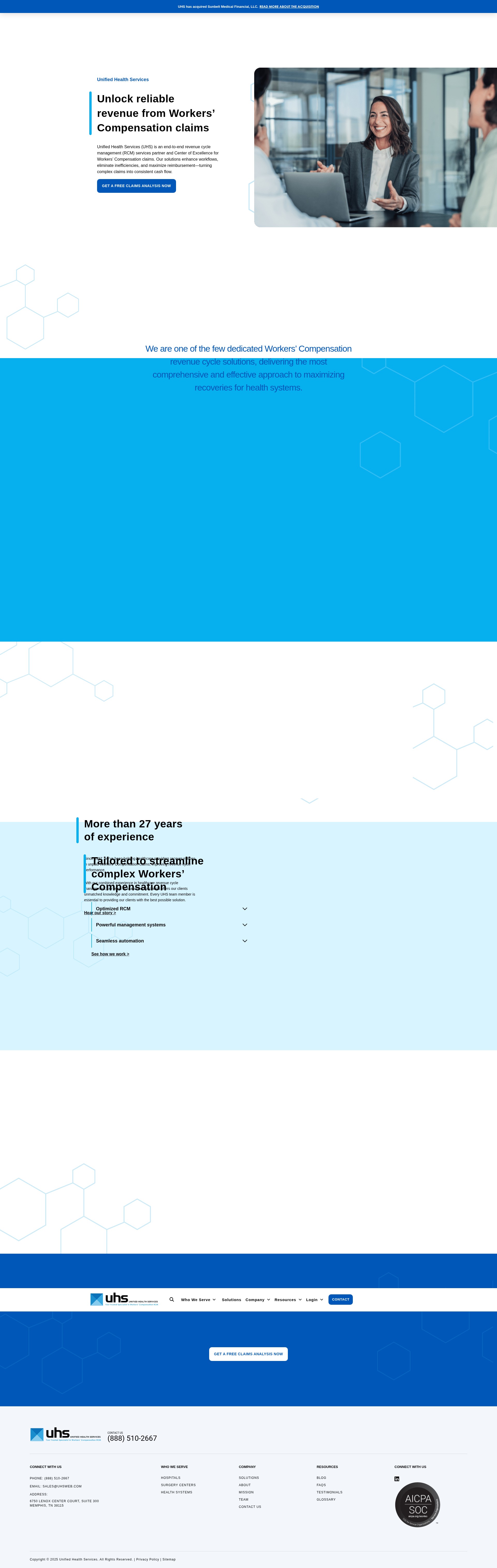 Screenshot of www.uhsweb.com