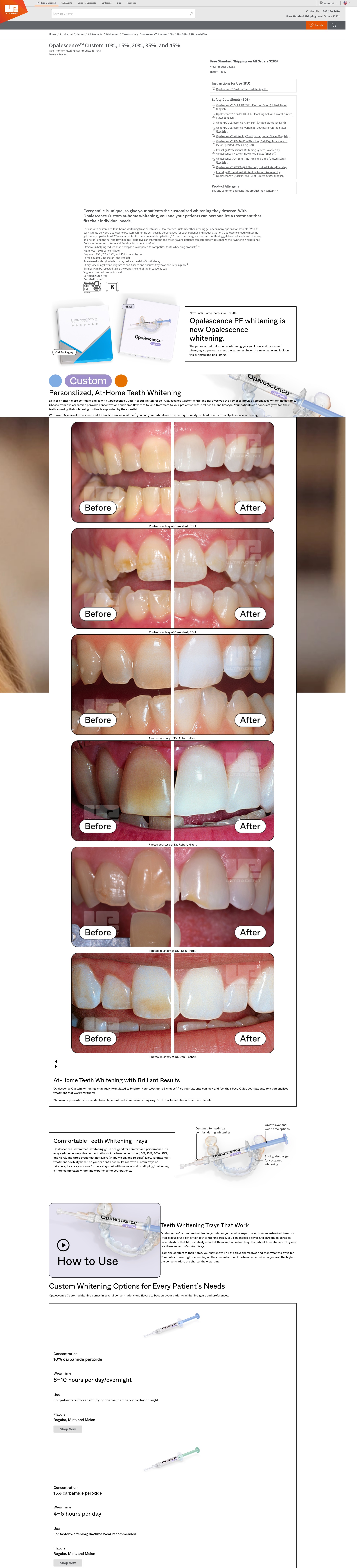 Screenshot of www.ultradent.com