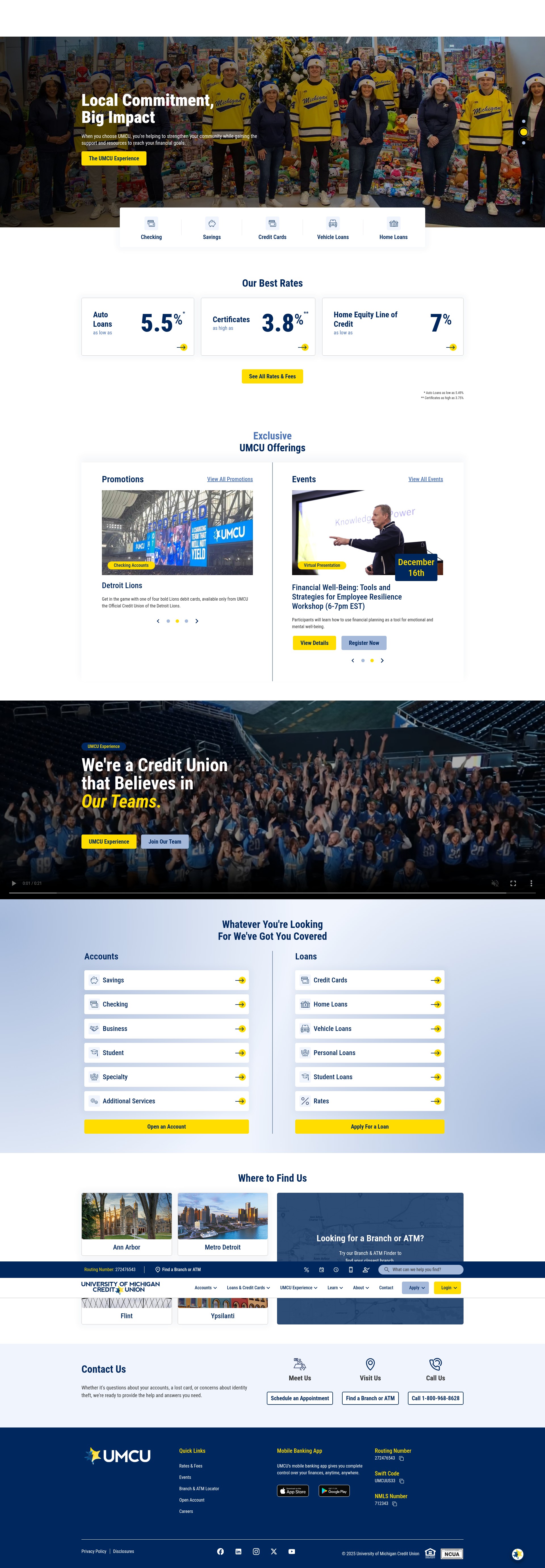 Screenshot of www.umcu.org