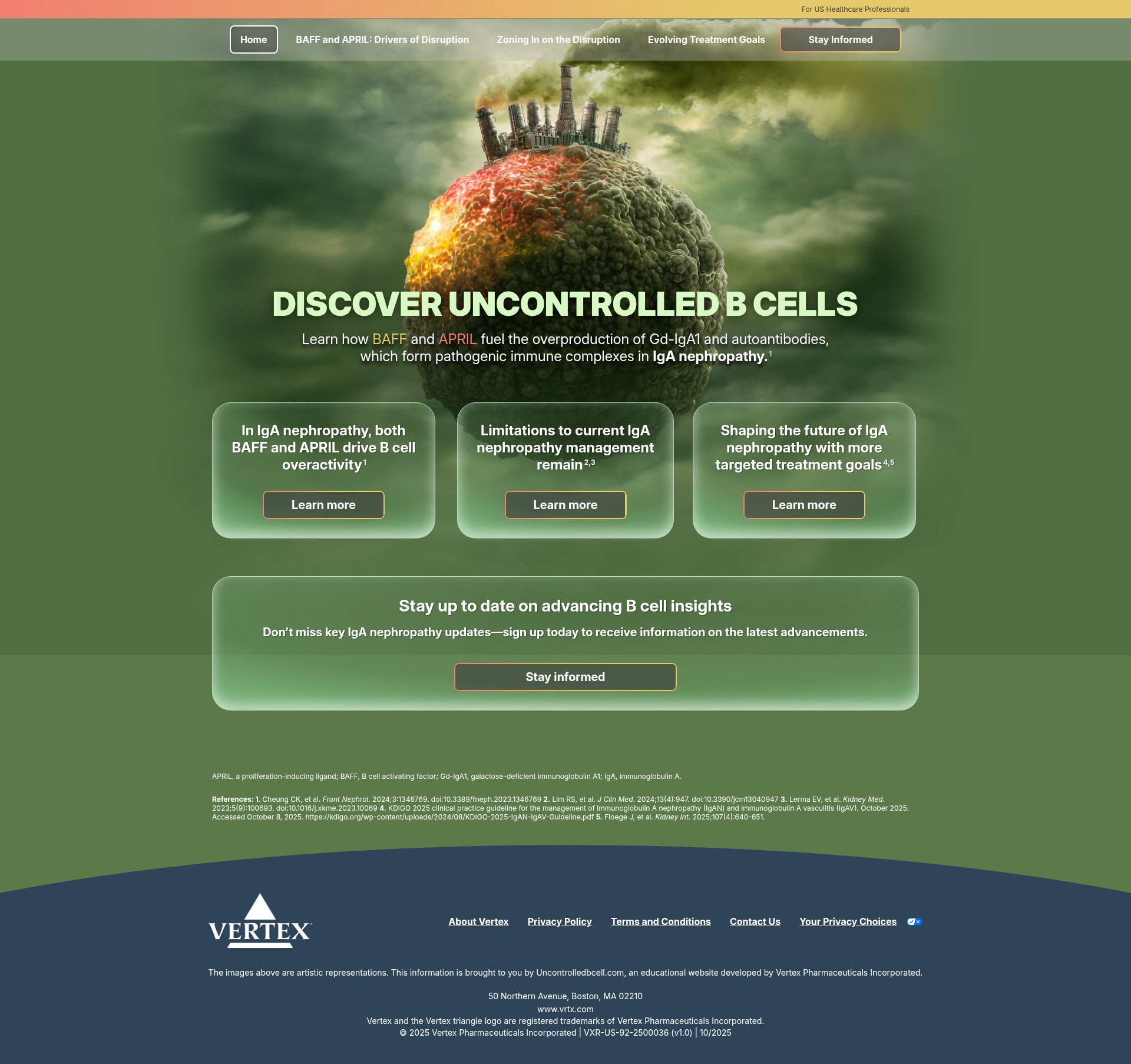 Screenshot of www.uncontrolledbcell.com