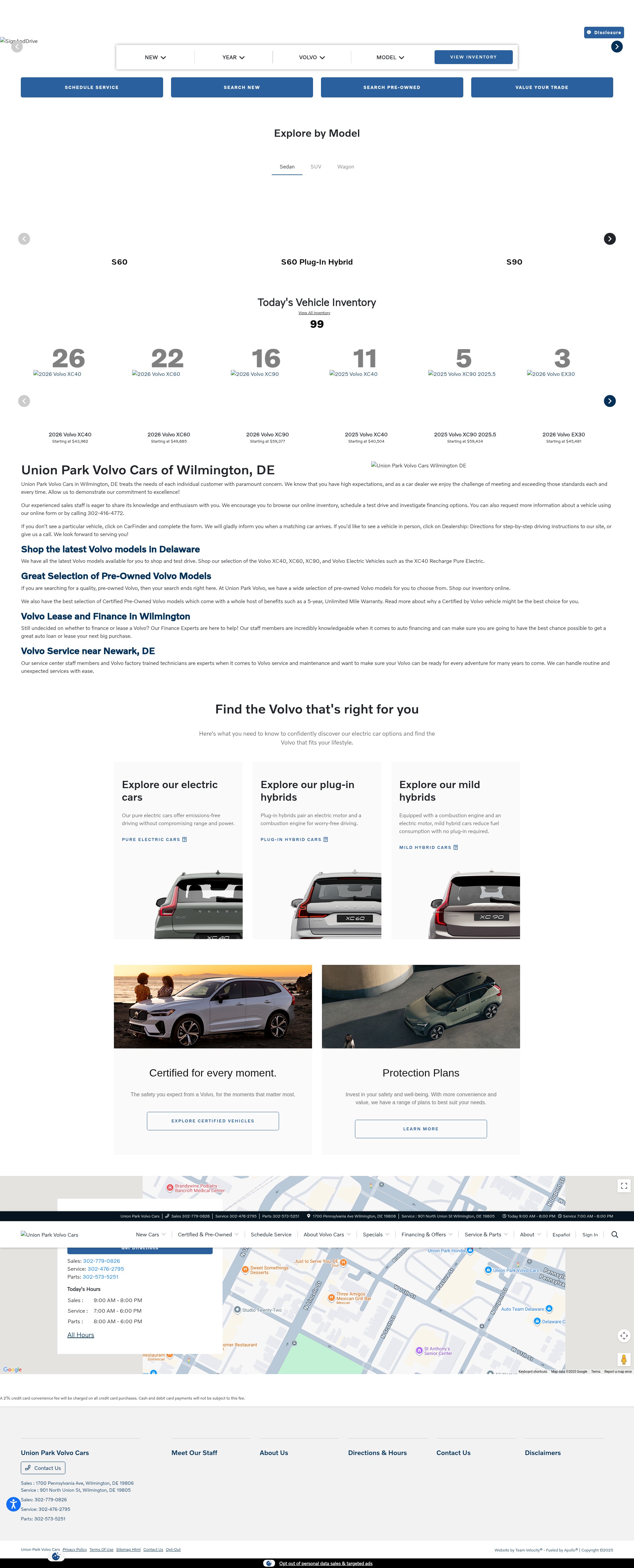 Screenshot of www.unionparkvolvocars.com