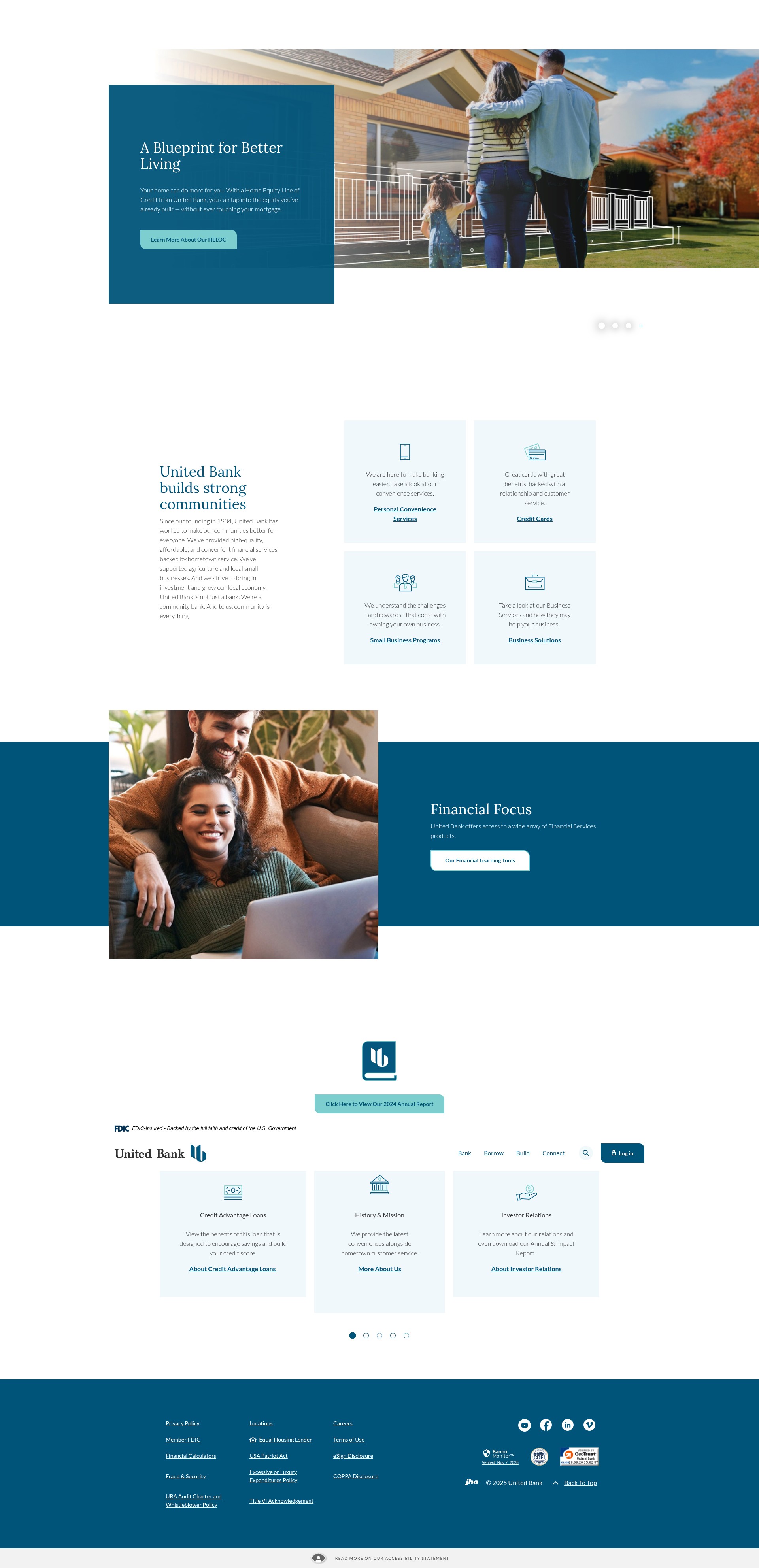 Screenshot of www.unitedbank.com