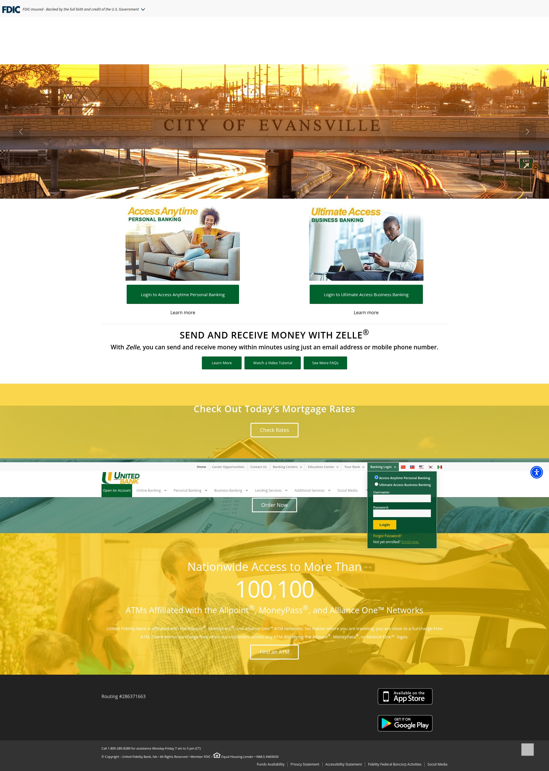 Screenshot of www.unitedfidelity.com