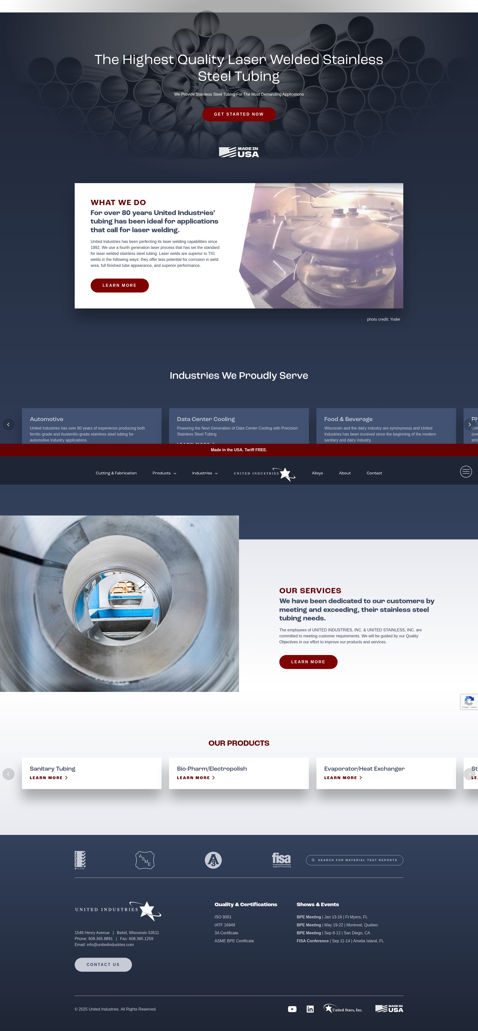 Screenshot of www.unitedindustries.com