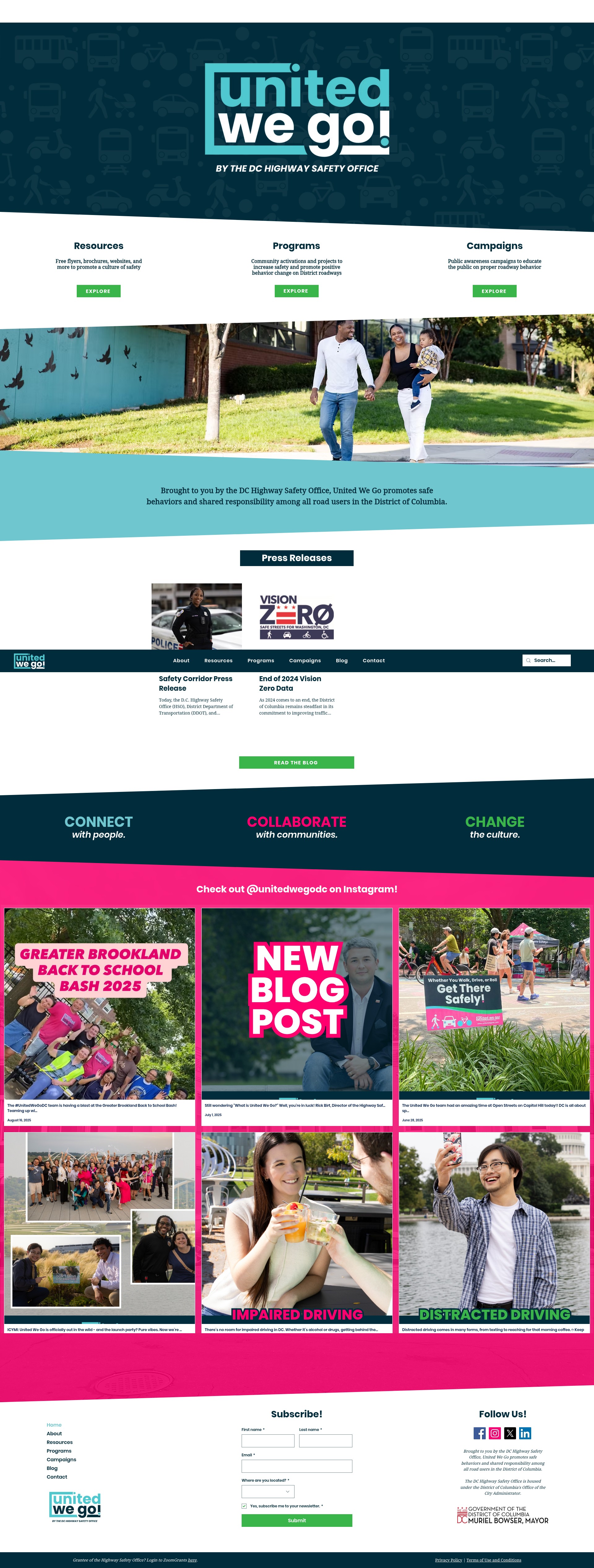 Screenshot of www.unitedwegodc.com