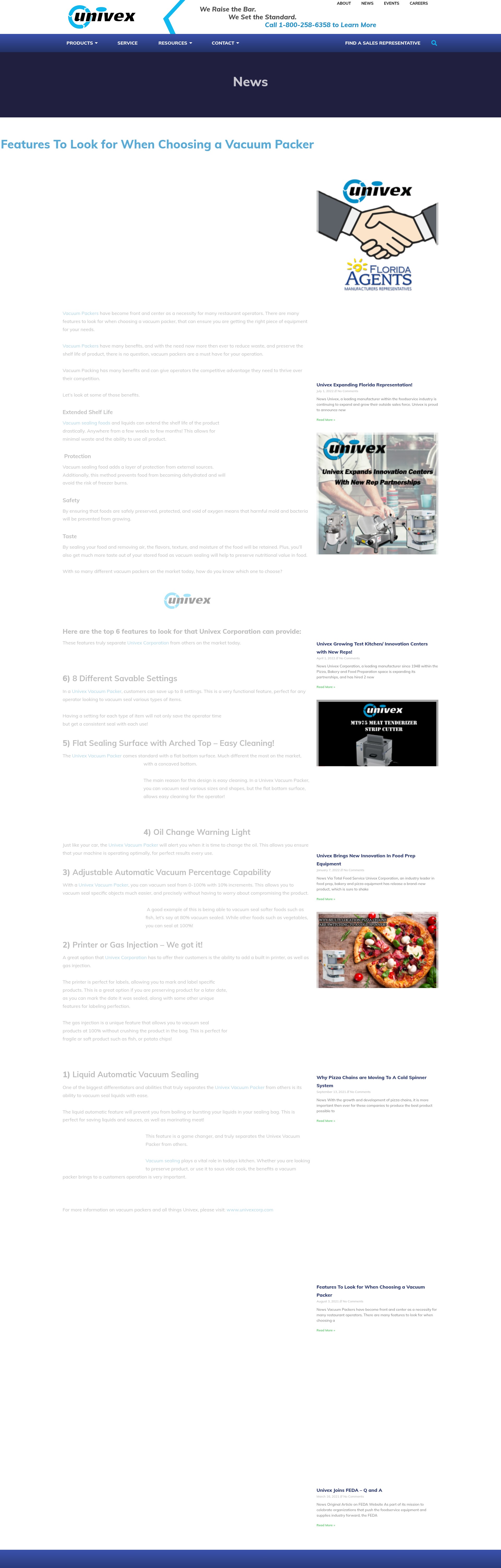 Screenshot of www.univexcorp.com