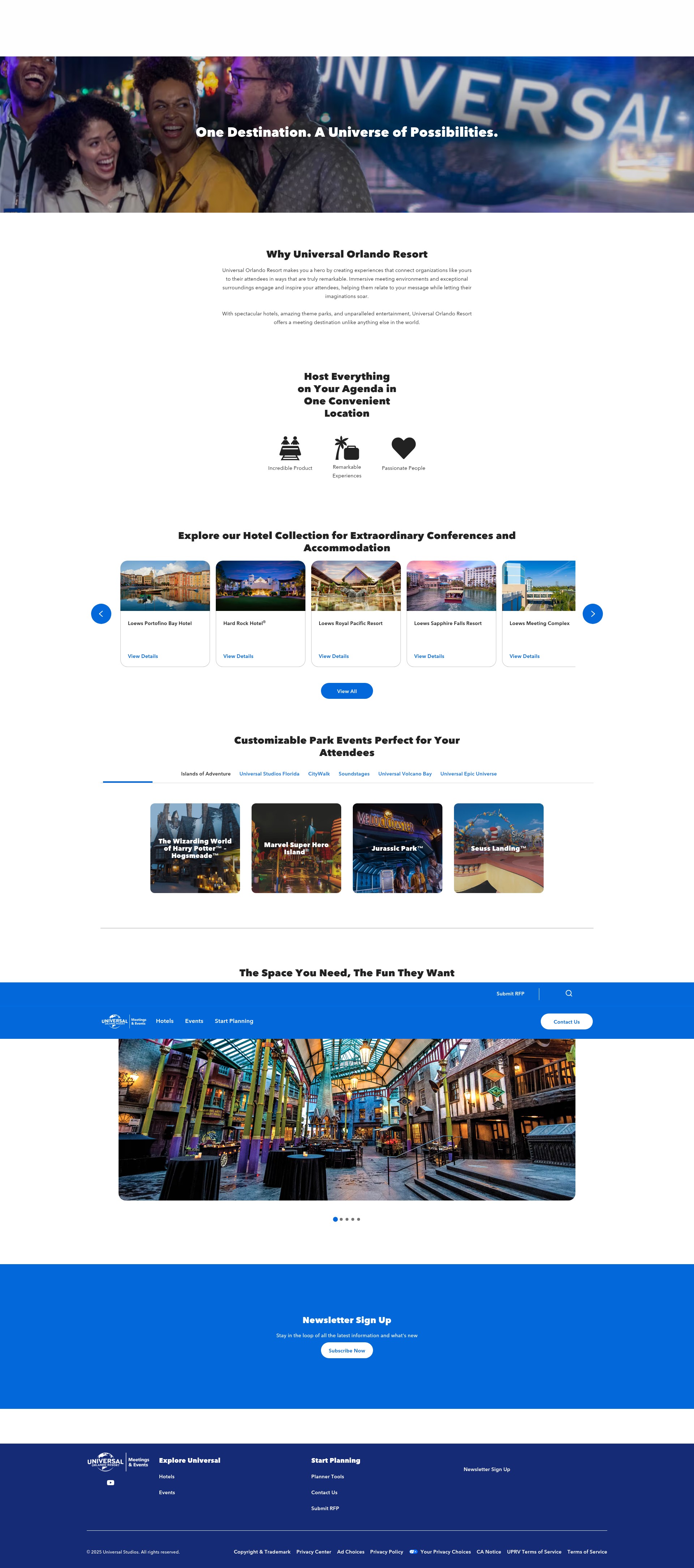 Screenshot of www.uomeetingsandevents.com