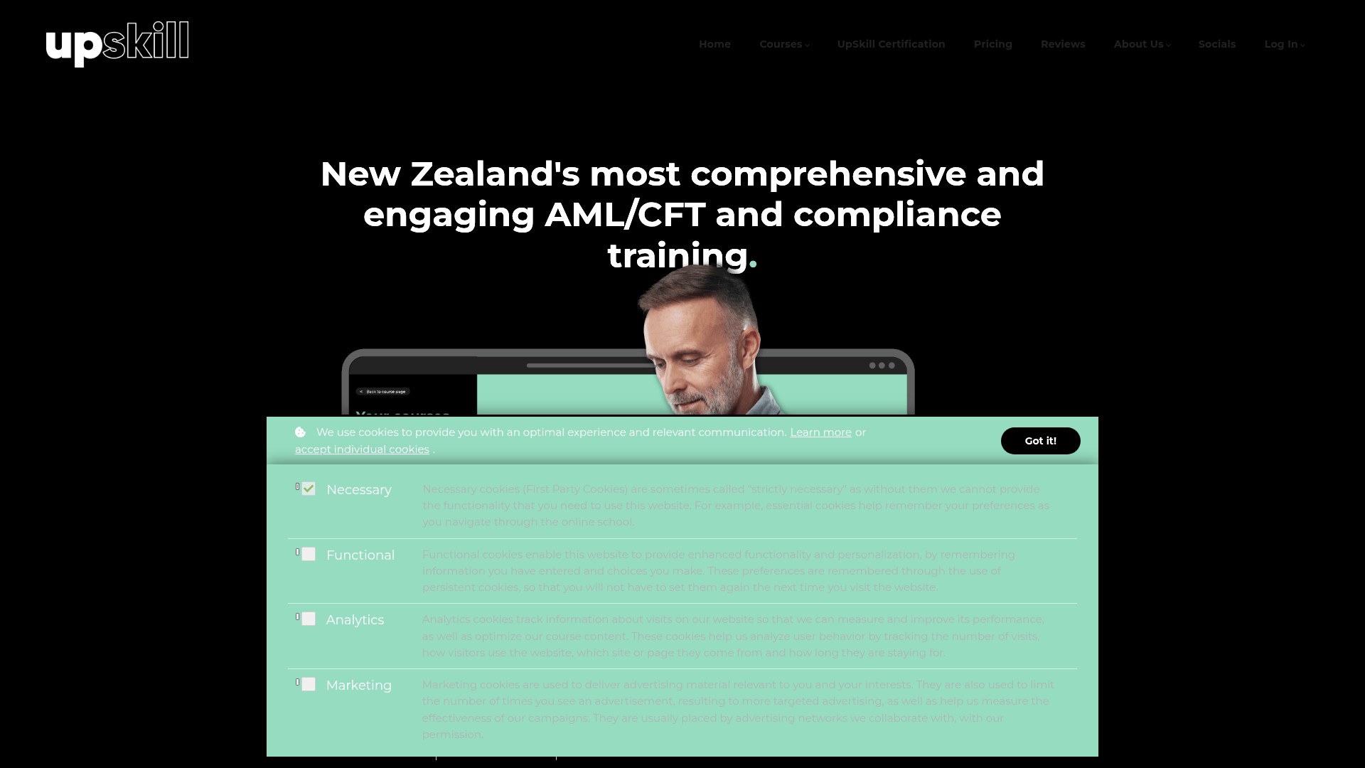 Screenshot of www.up-skill.co.nz