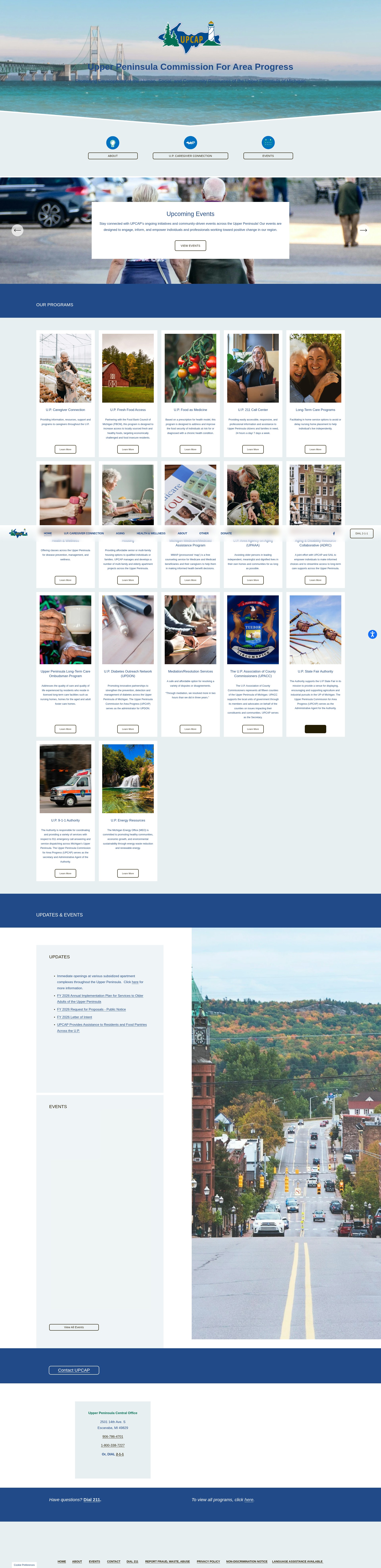 Screenshot of www.upcap.org
