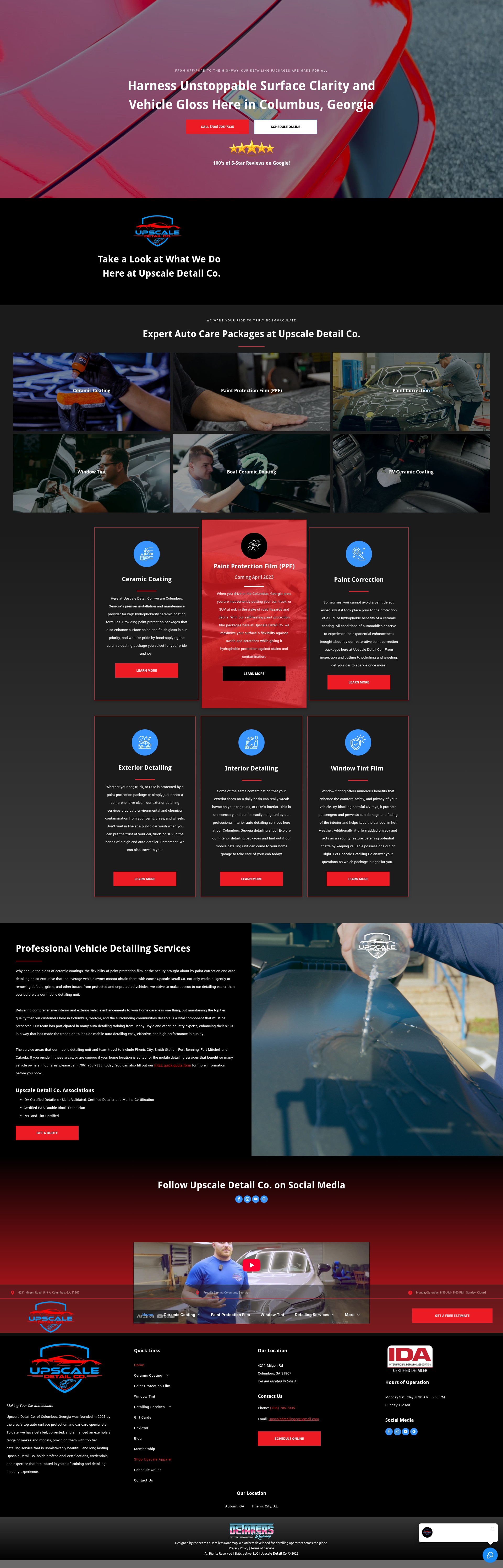 Screenshot of www.upscaledetailco.com