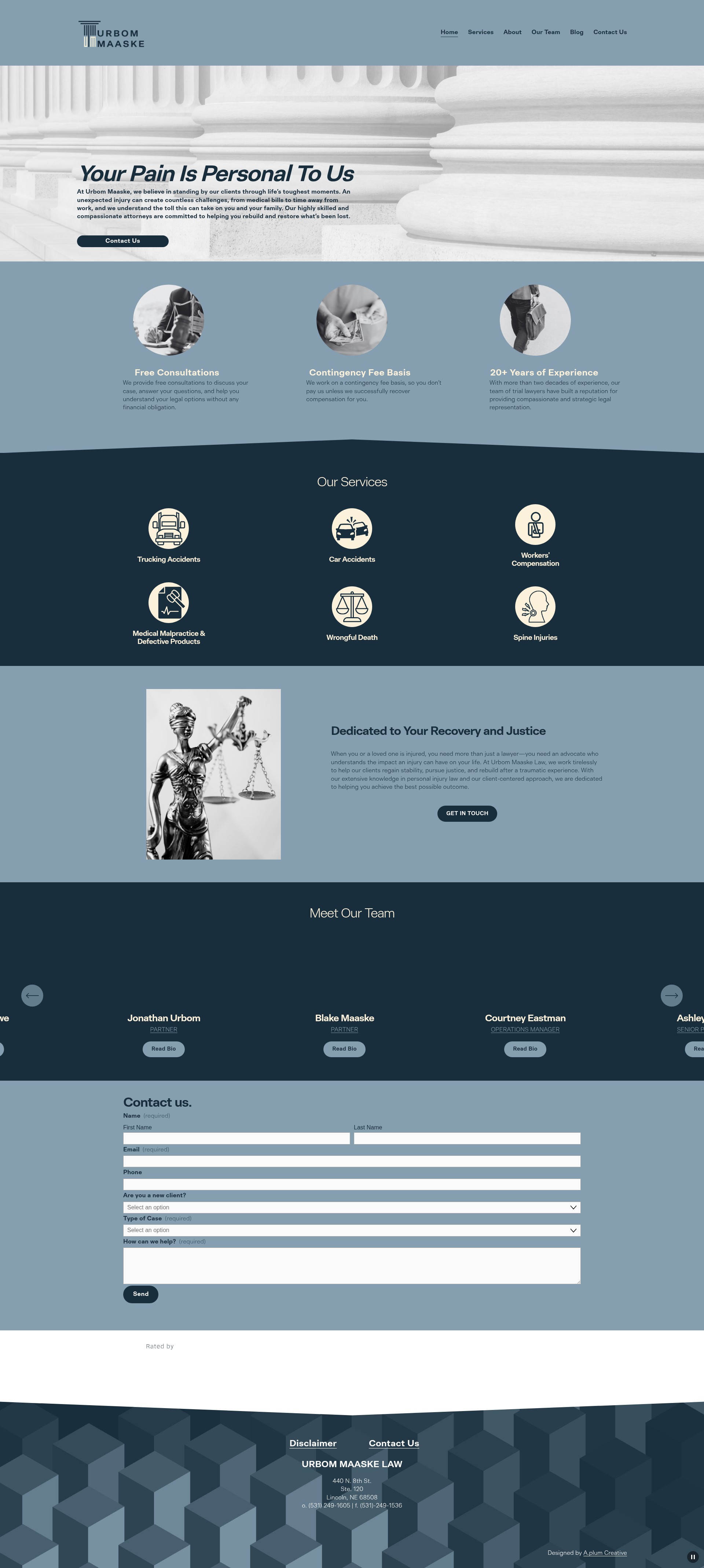 Screenshot of www.urbommaaske.com
