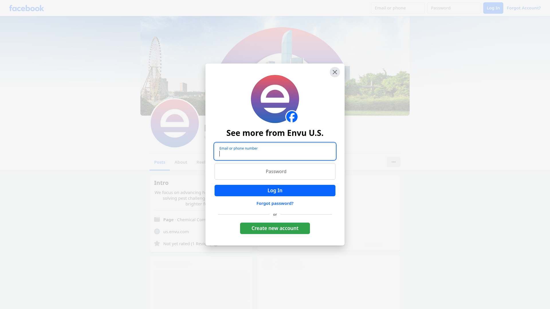 Screenshot of www.us.envu.com