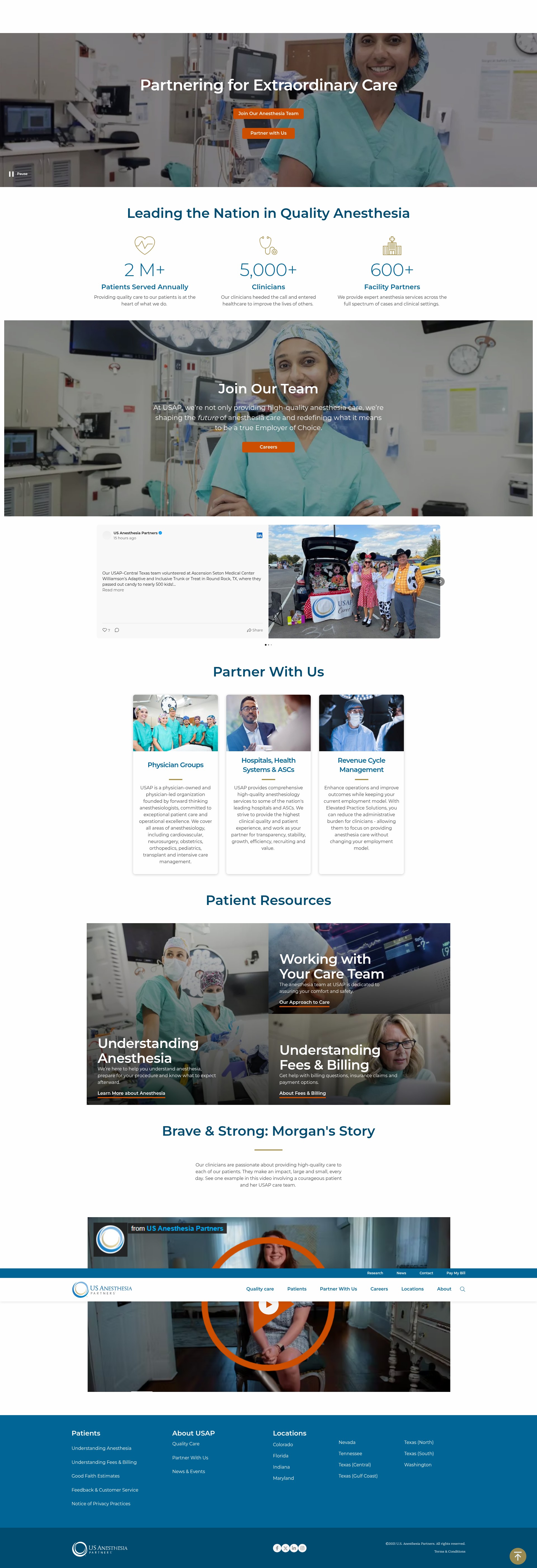 Screenshot of www.usap.com