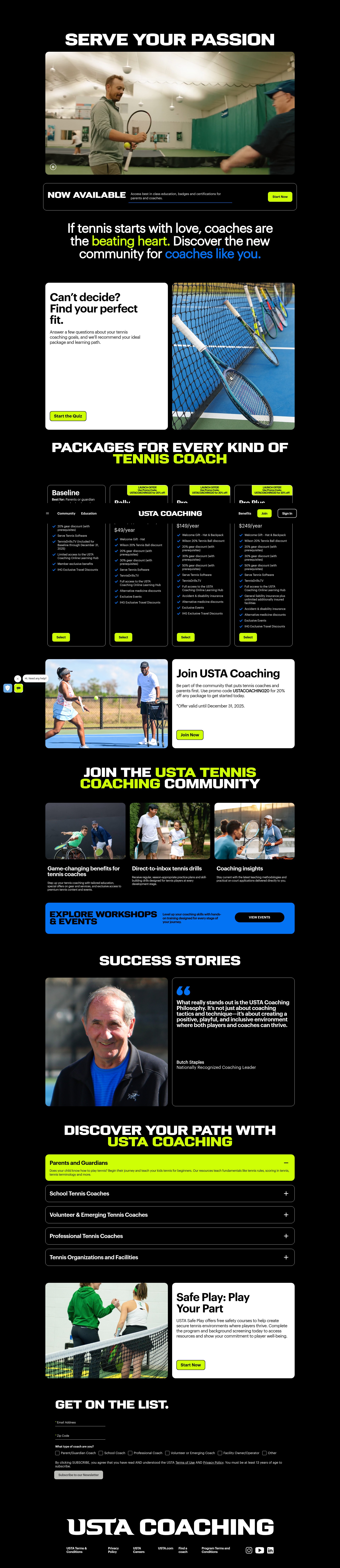 Screenshot of www.ustacoaching.com