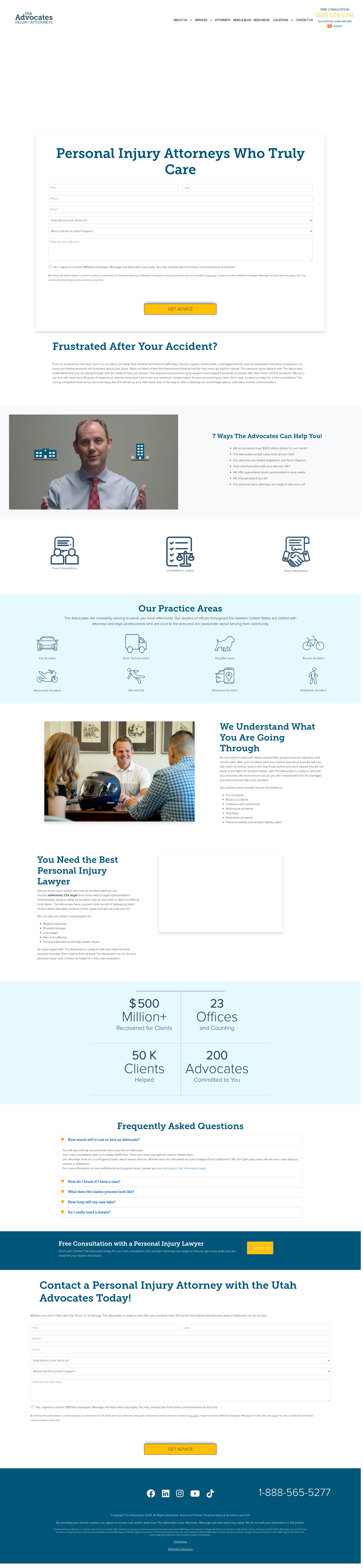 Screenshot of www.utahadvocates.com