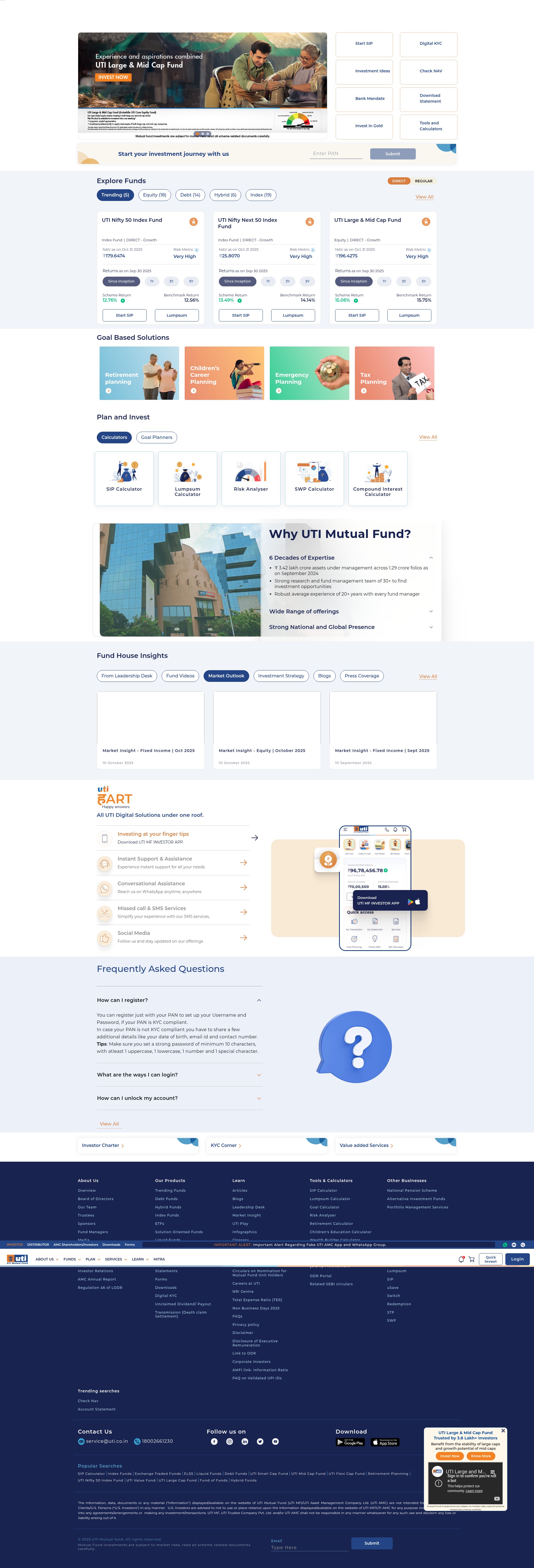 Screenshot of www.utimf.com