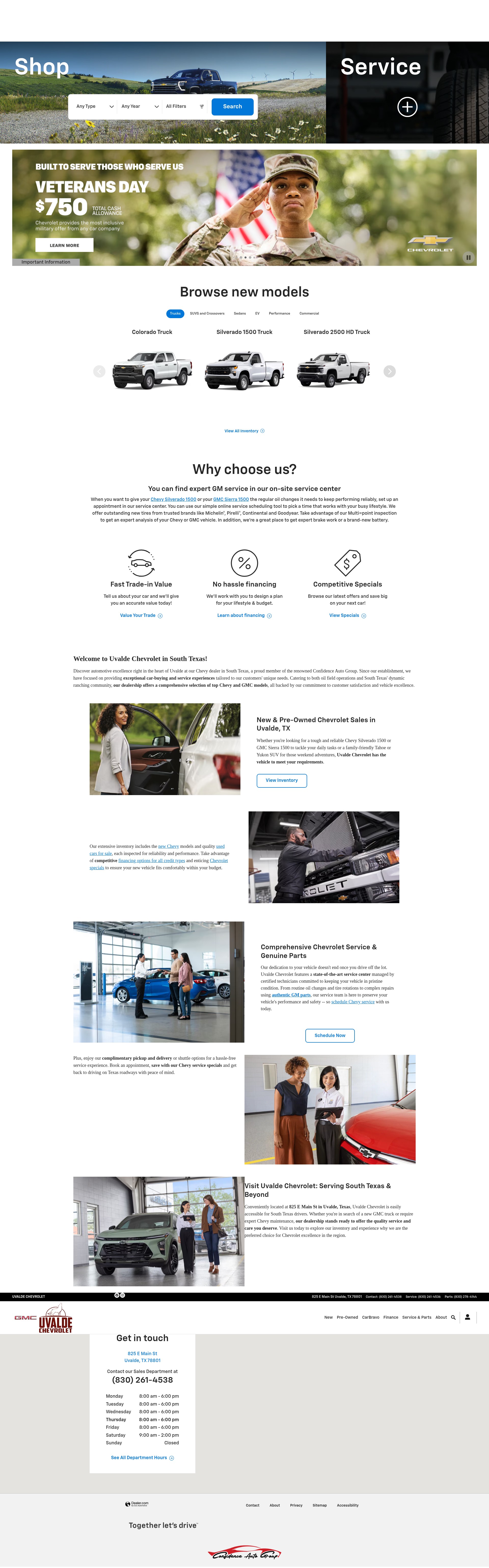 Screenshot of www.uvaldechevrolet.com