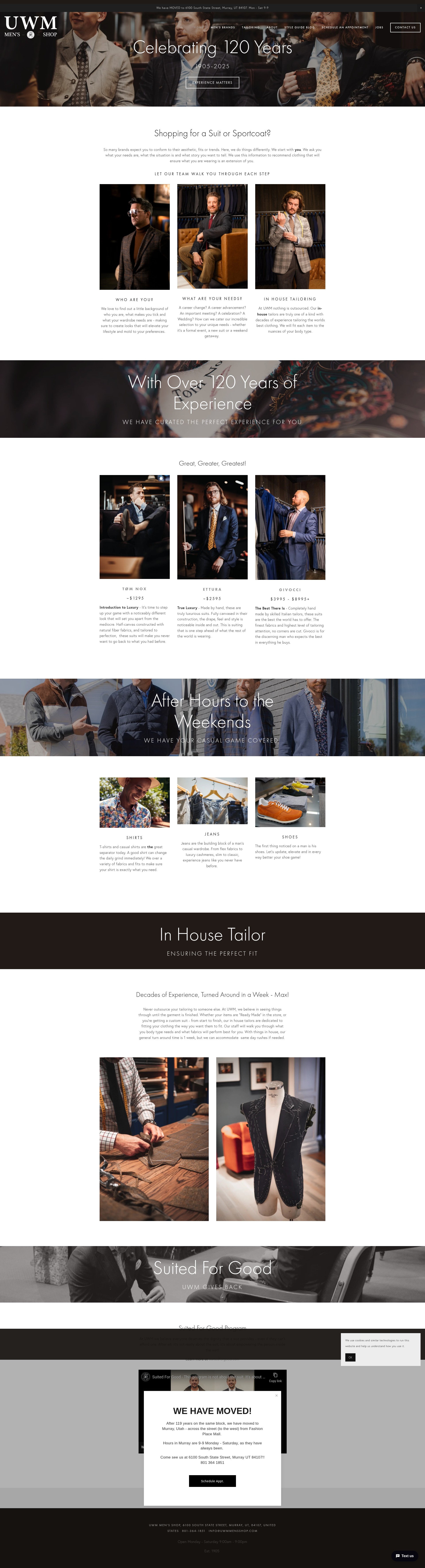 Screenshot of www.uwmmensshop.com