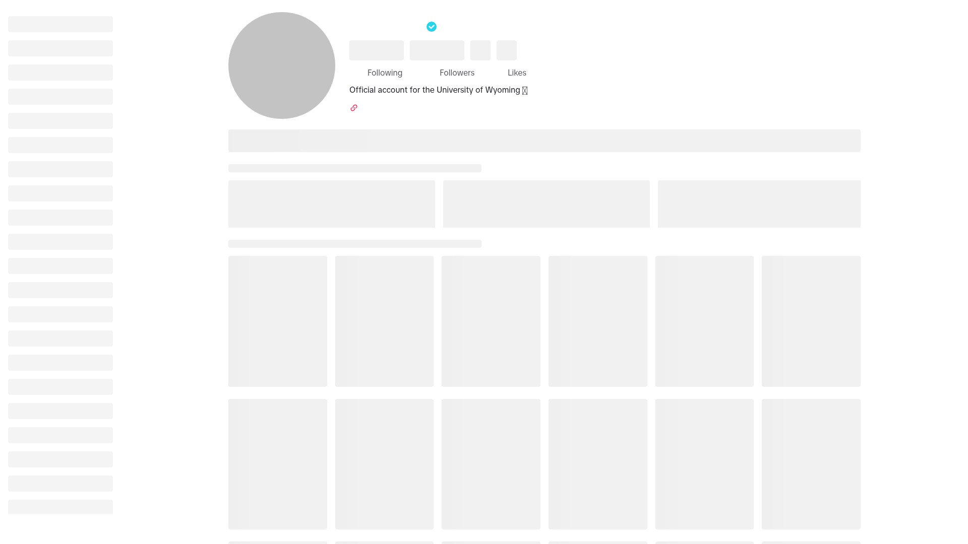 Screenshot of www.uwyo.edu