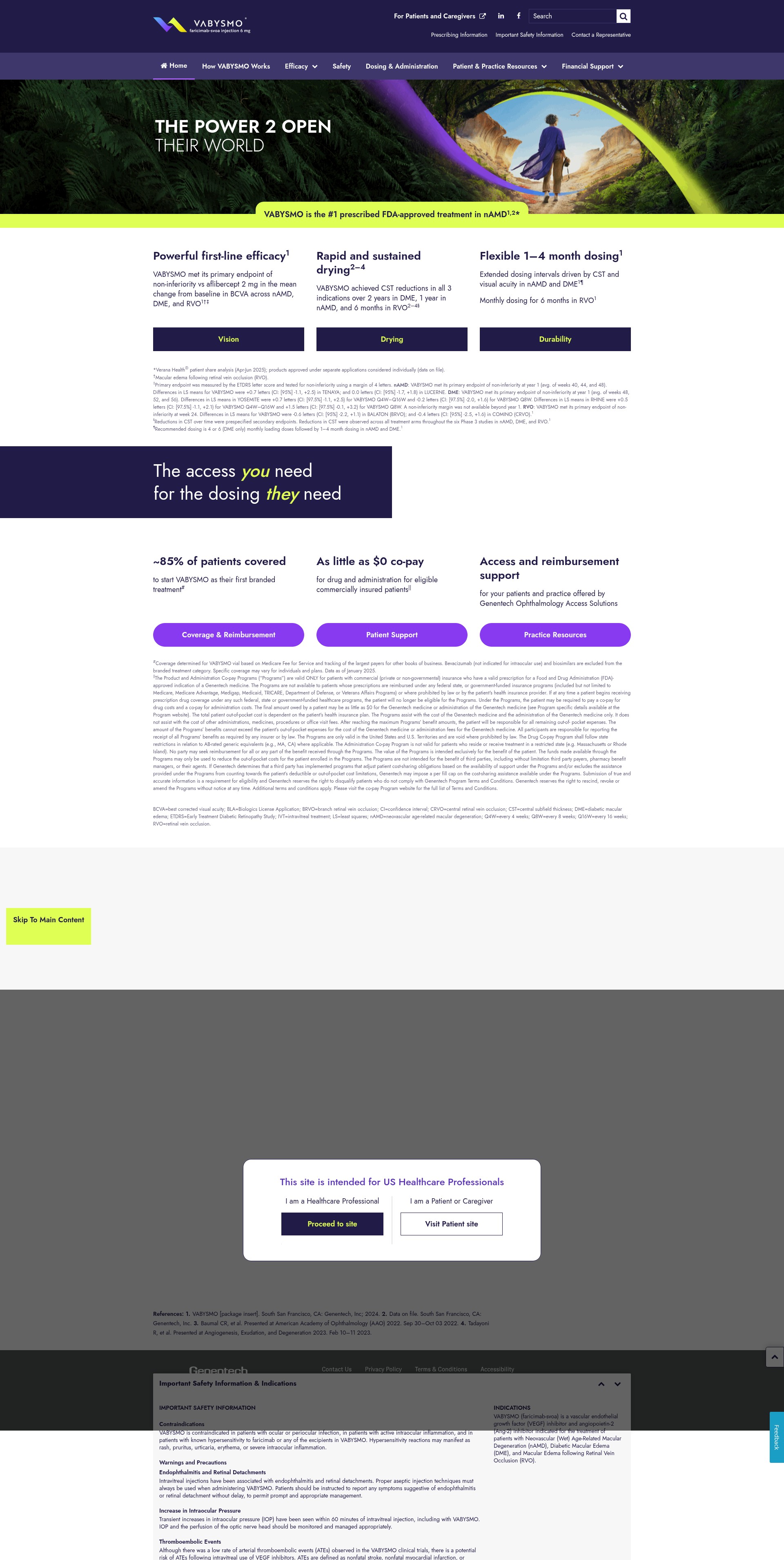 Screenshot of www.vabysmo-hcp.com