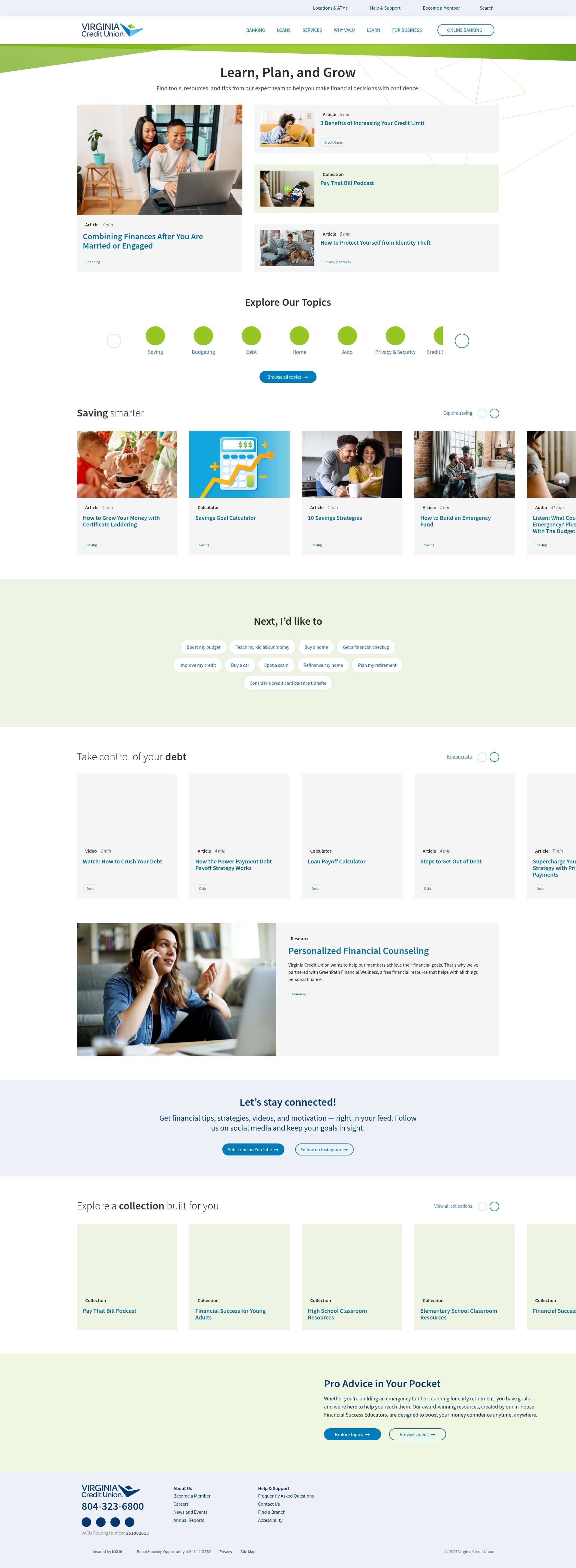 Screenshot of www.vacu.org