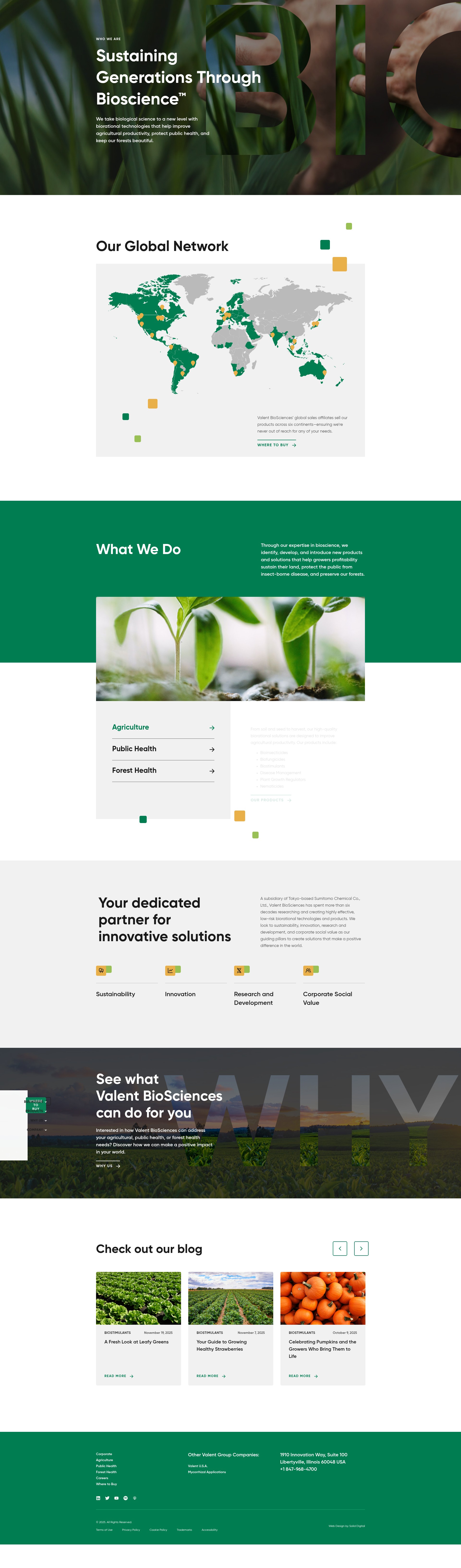 Screenshot of www.valentbiosciences.com