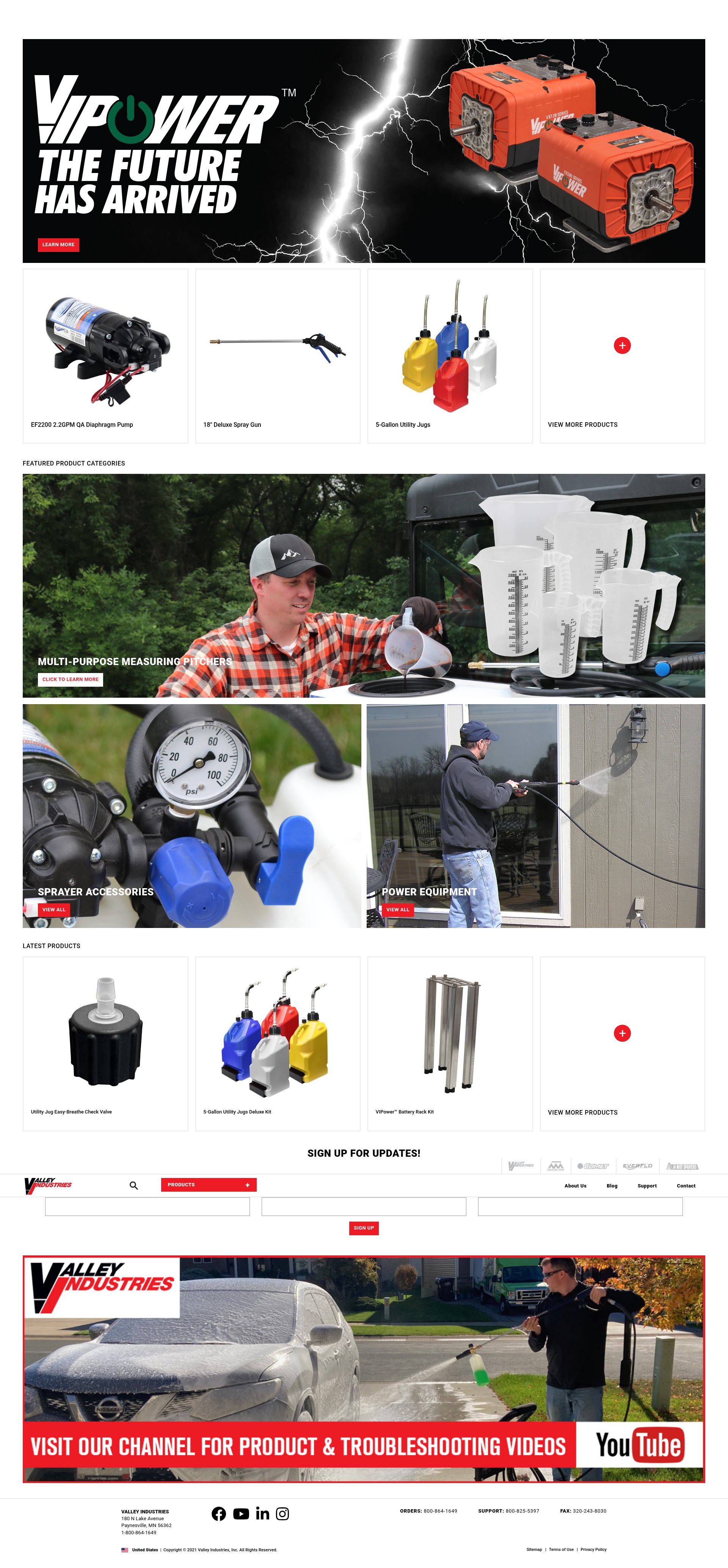 Screenshot of www.valleyind.com