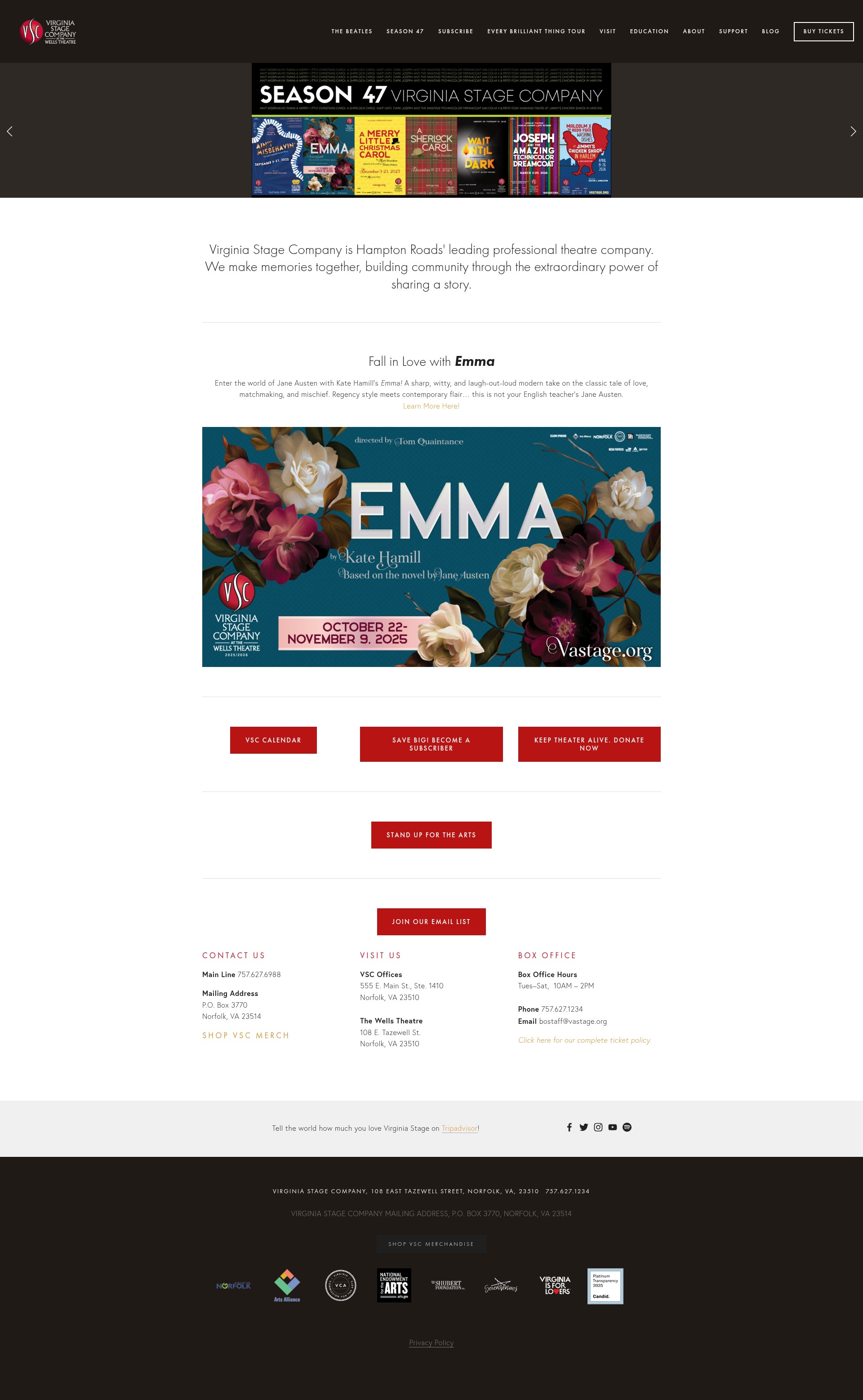 Screenshot of www.vastage.org