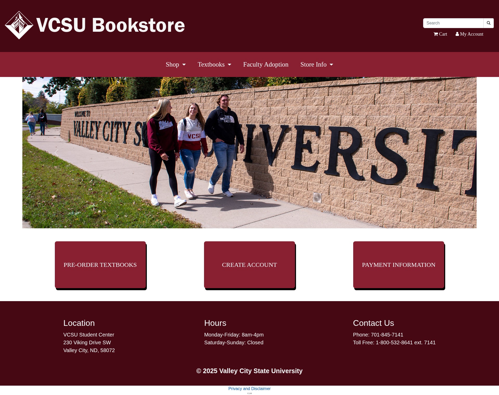 Screenshot of www.vcsu.edu