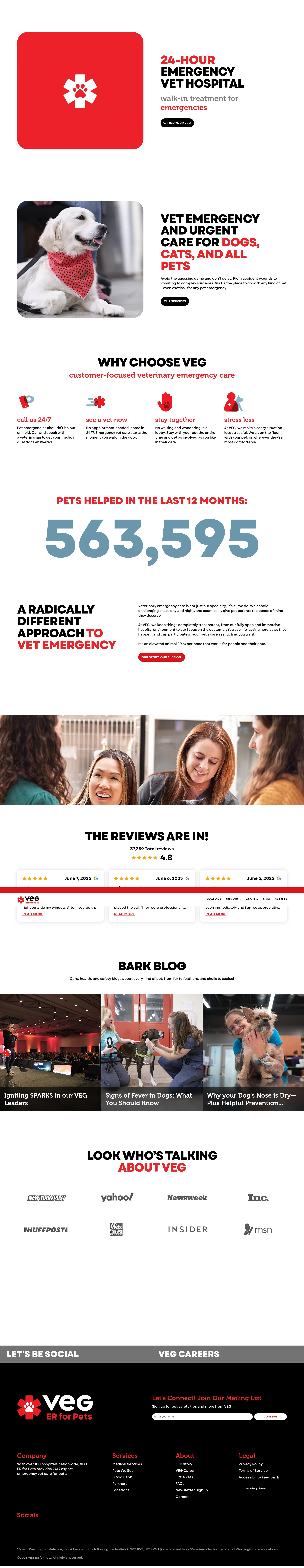 Screenshot of www.veg.com