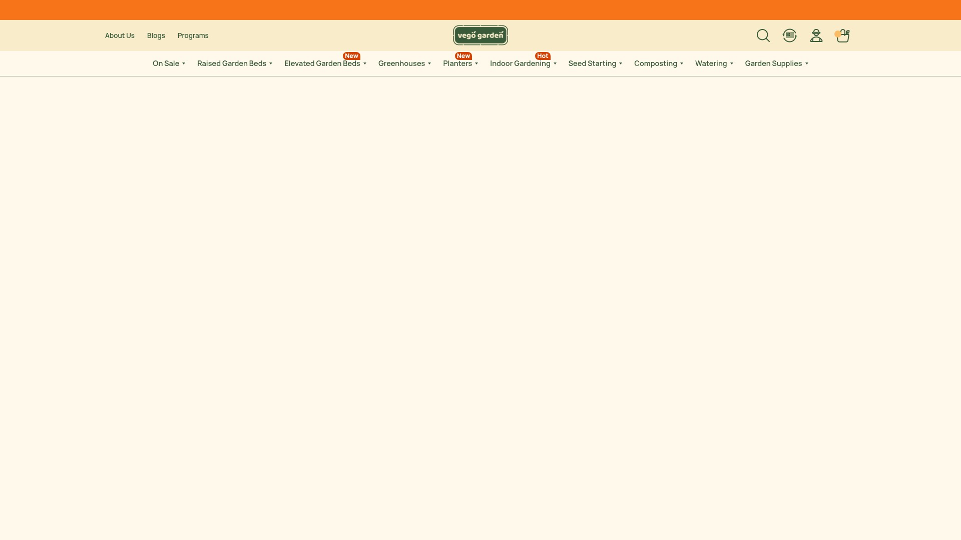 Screenshot of www.vegogarden.com