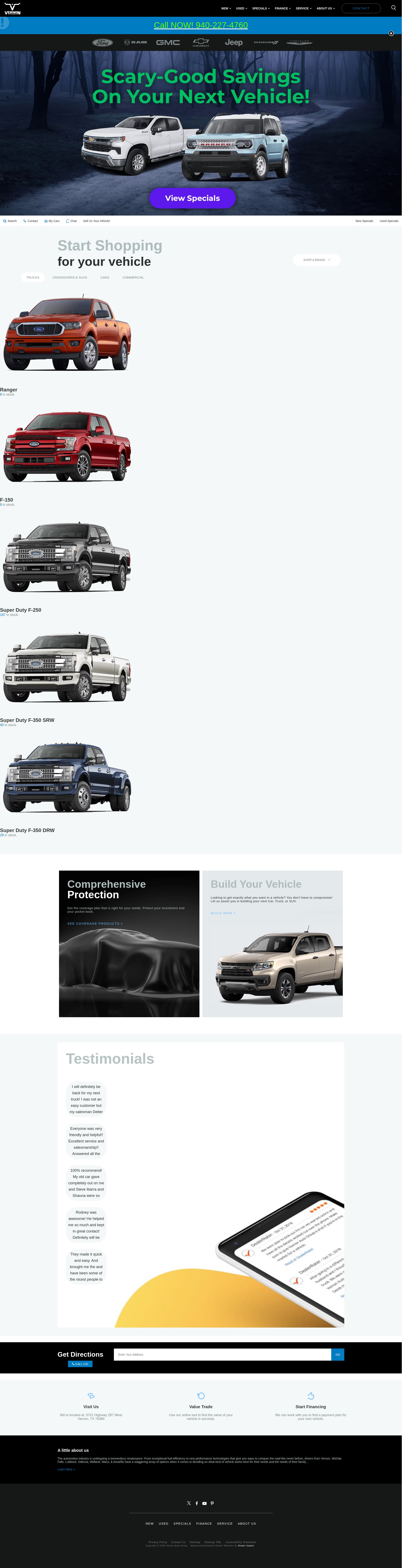 Screenshot of www.vernonautogroup.com