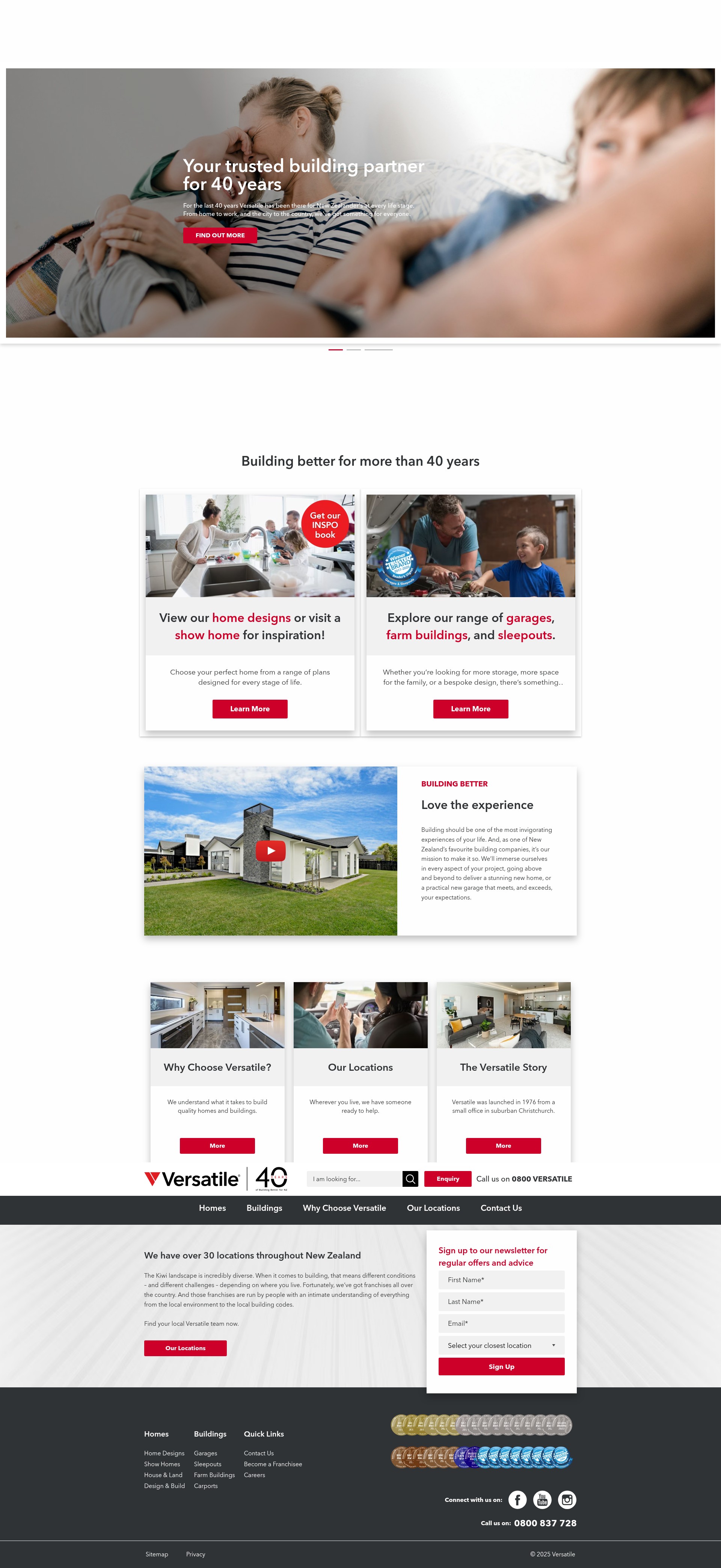Screenshot of www.versatile.co.nz