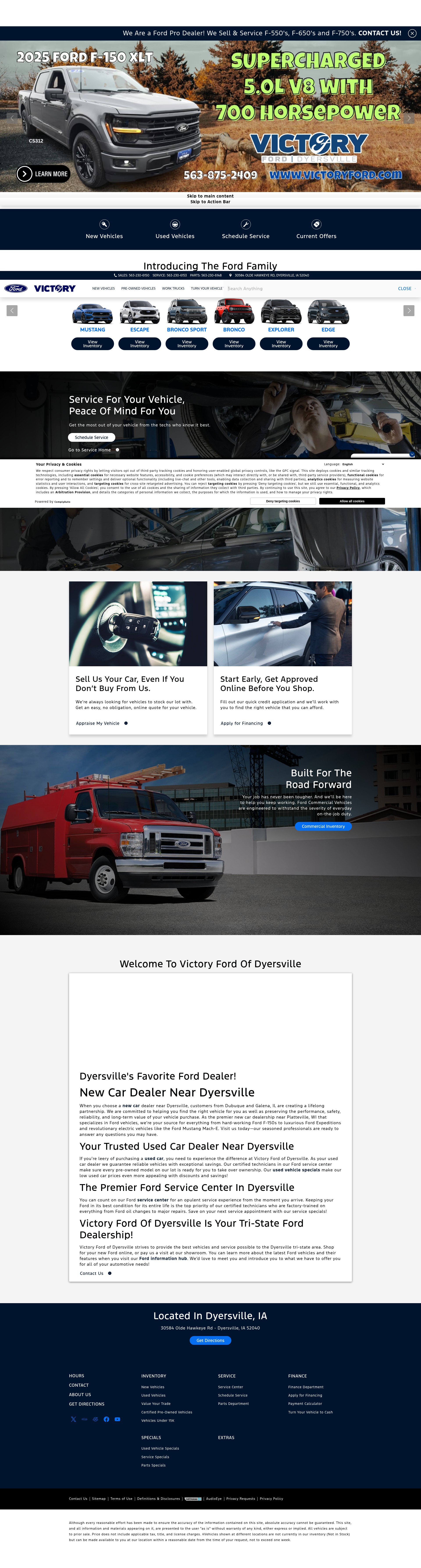 Screenshot of www.victoryford.com