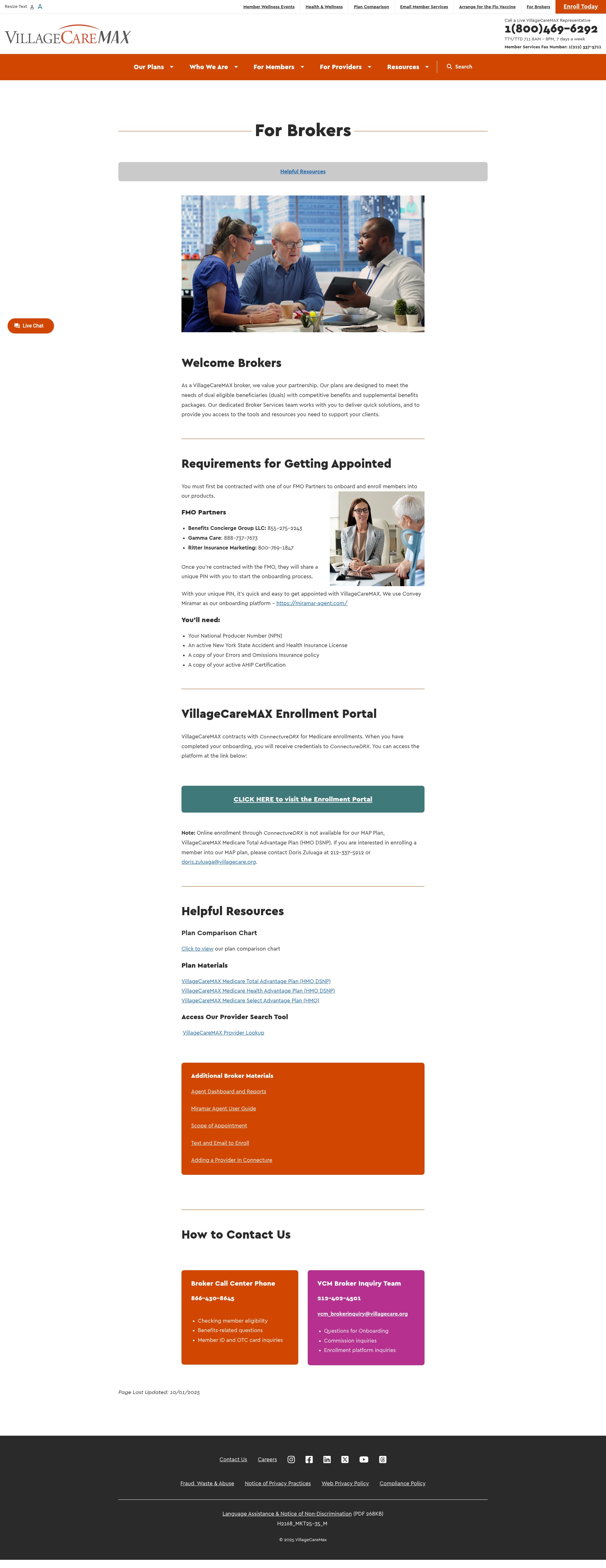 Screenshot of www.villagecaremax.org