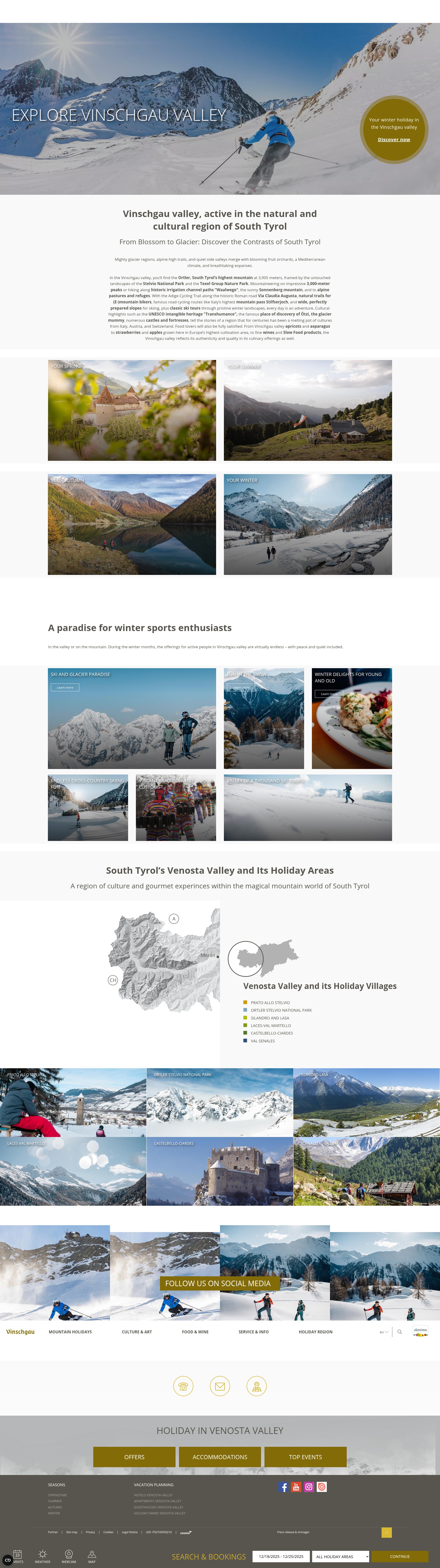 Screenshot of www.vinschgau.net