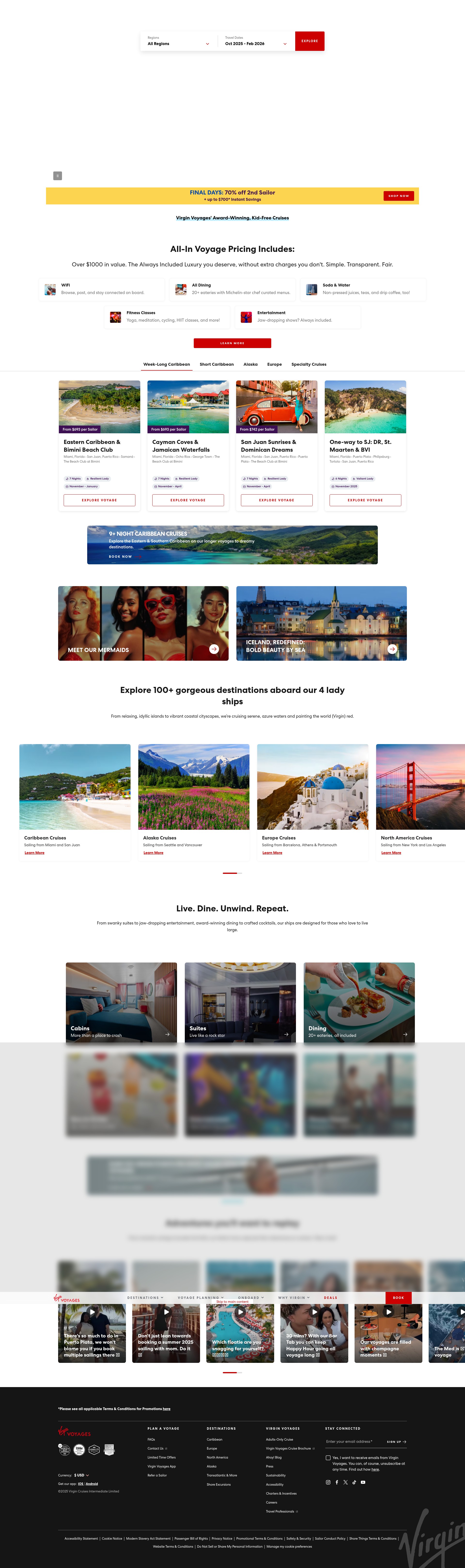 Screenshot of www.virginvoyages.com