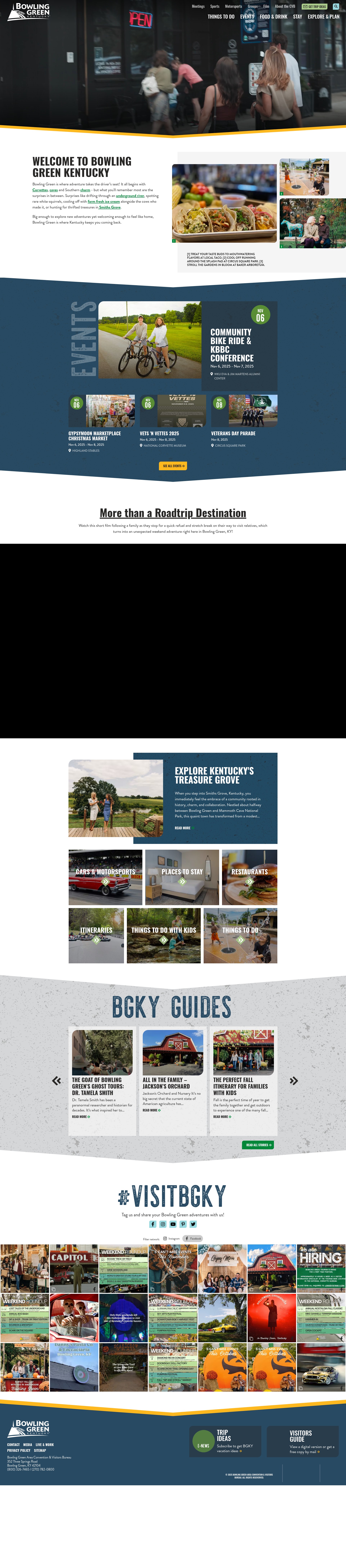 Screenshot of www.visitbgky.com