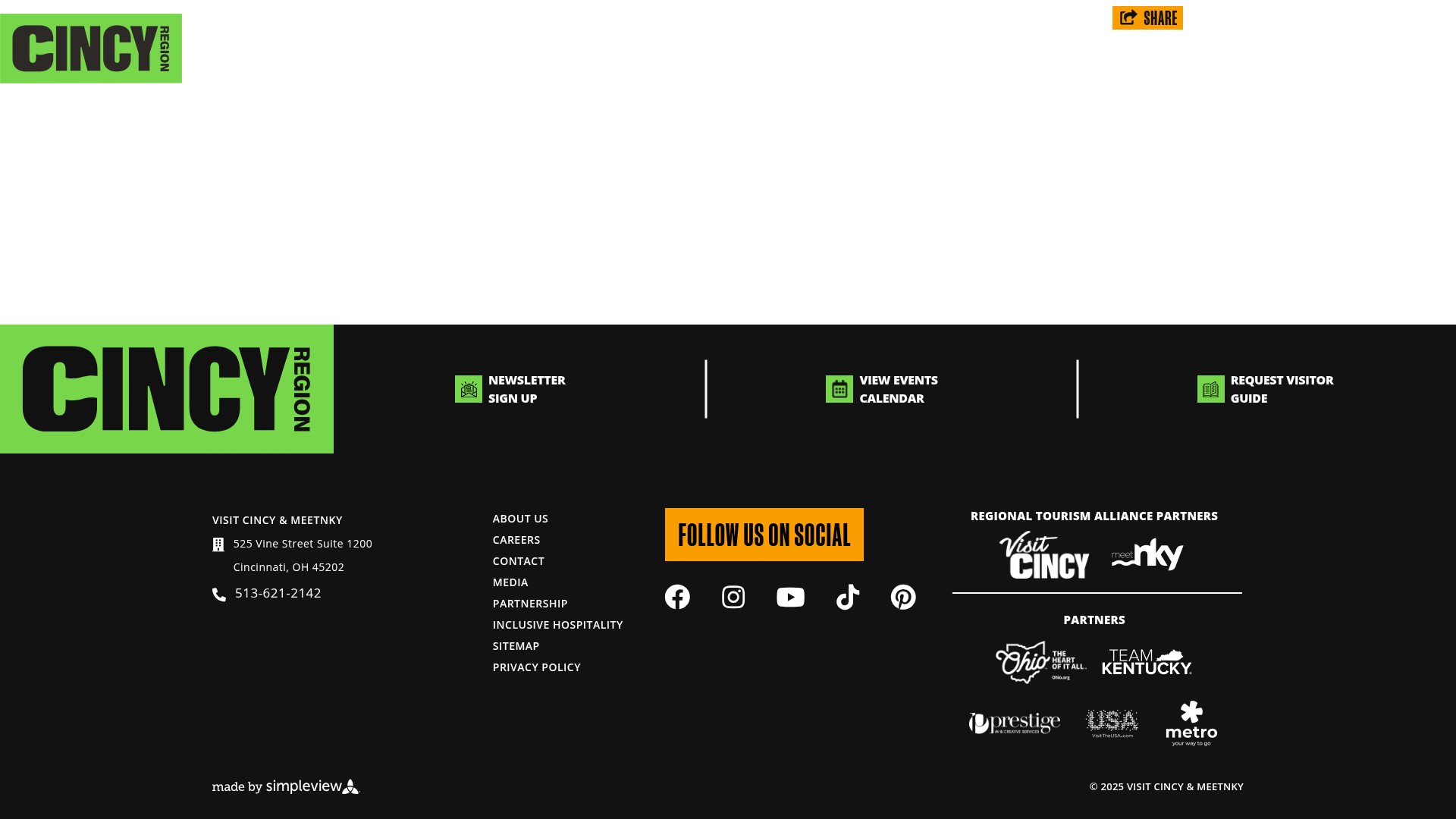 Screenshot of www.visitcincy.com